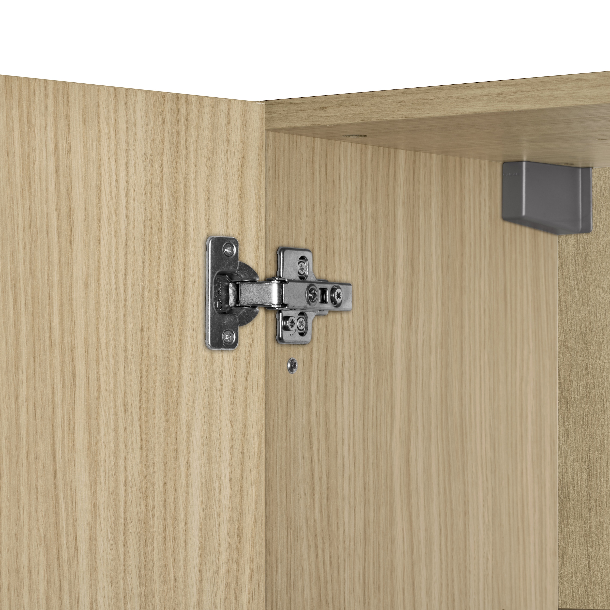 KOCHSTATION Kitchenette »Luna, Küchenzeile mit Spüle + Siphon, ohne E-Geräte« Breite 182 cm,Türen mit Soft-Close Funktion, Metalgriffe,Made in Italy