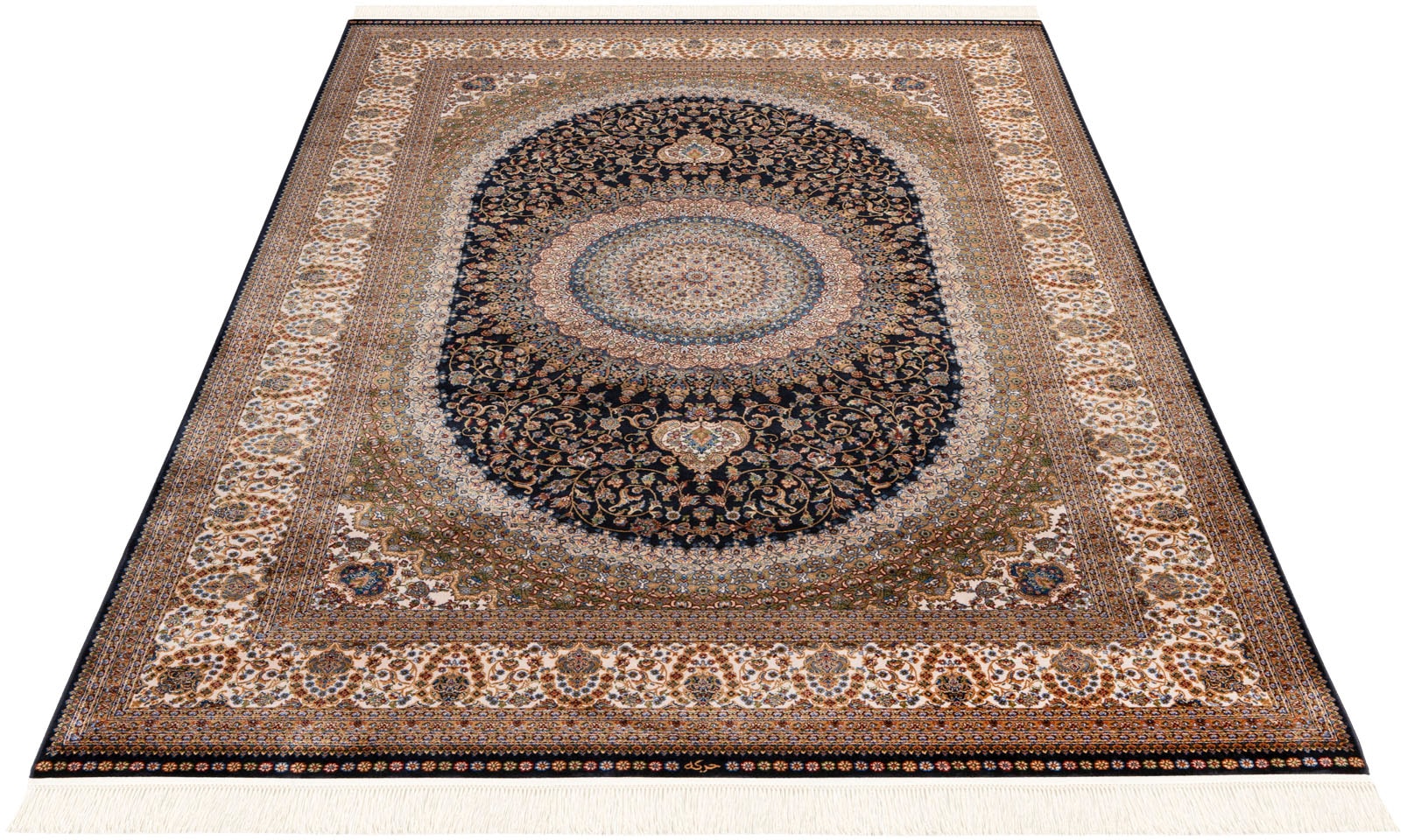 Image of Obsession Teppich "My Babylon of Obsession 303" rechteckig 8 mm Höhe Kurzflor, Orient-Optik, mit Fransen, besonders hohe Knotendichte