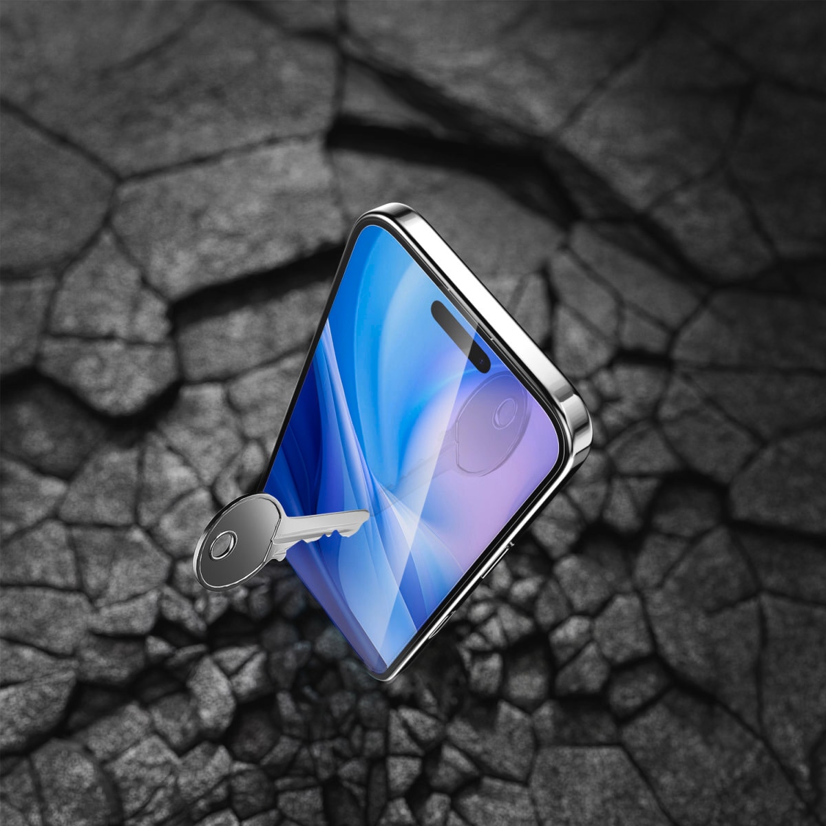 4smarts Displayschutzglas »Second Glass mit Montagerahmen«, für Apple iPhone 16 Pro, (1 St.), Displayschutzfolie, Schutzfolie, Bildschirmschutz, kratz- & stossfest