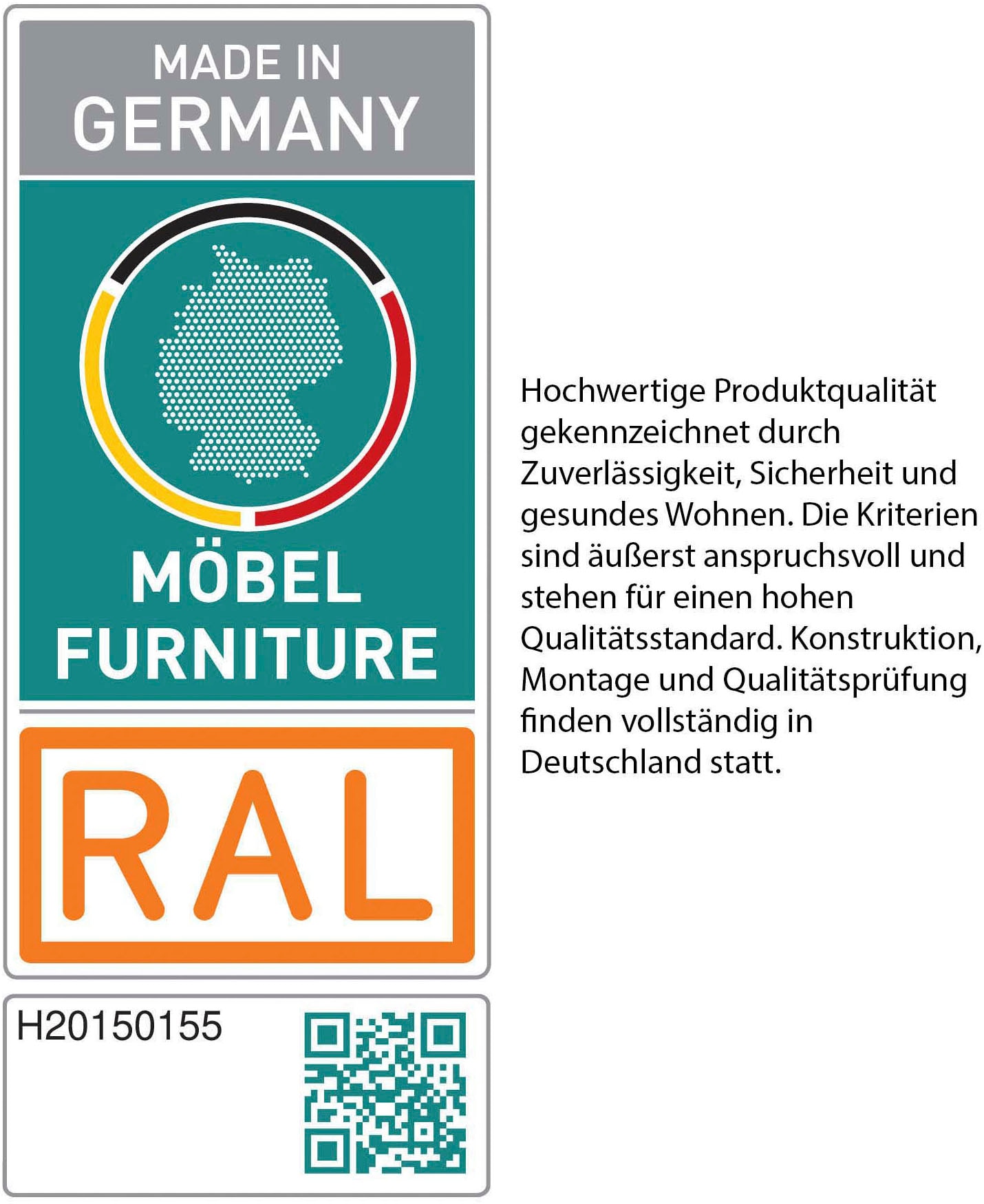 WIEMANN Banc rembourré »Lausanne, Sitzbank, Bettbank gepolstert, Erle-Nachbildung« 120 x 53 x 40 cm (L/H/P), FABRIQUÉ EN ALLEMAGNE,  Coussin d'assise en similicuir moka