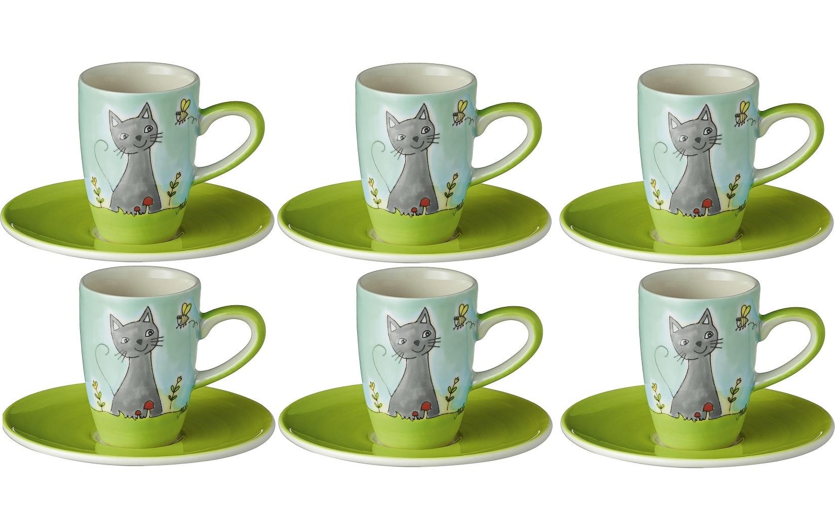 Image of Mila Espressotasse »Katze in Blumenw« bei Ackermann Versand Schweiz