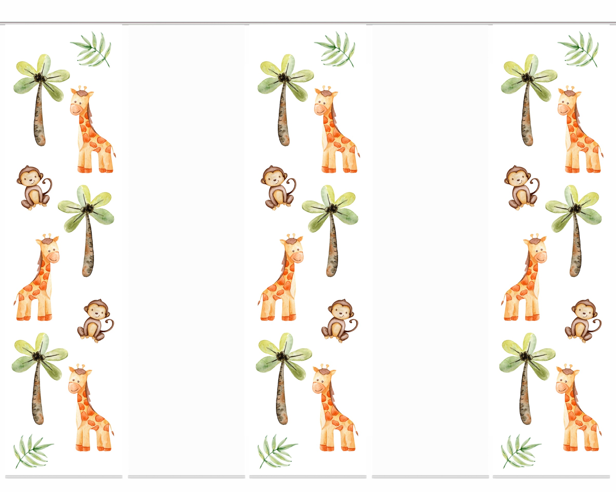 Image of HOME WOHNIDEEN Schiebegardine »GIRABO«, (5 St.), Schiebevorhang Digi 5er Set GIRABO bei Ackermann Versand Schweiz