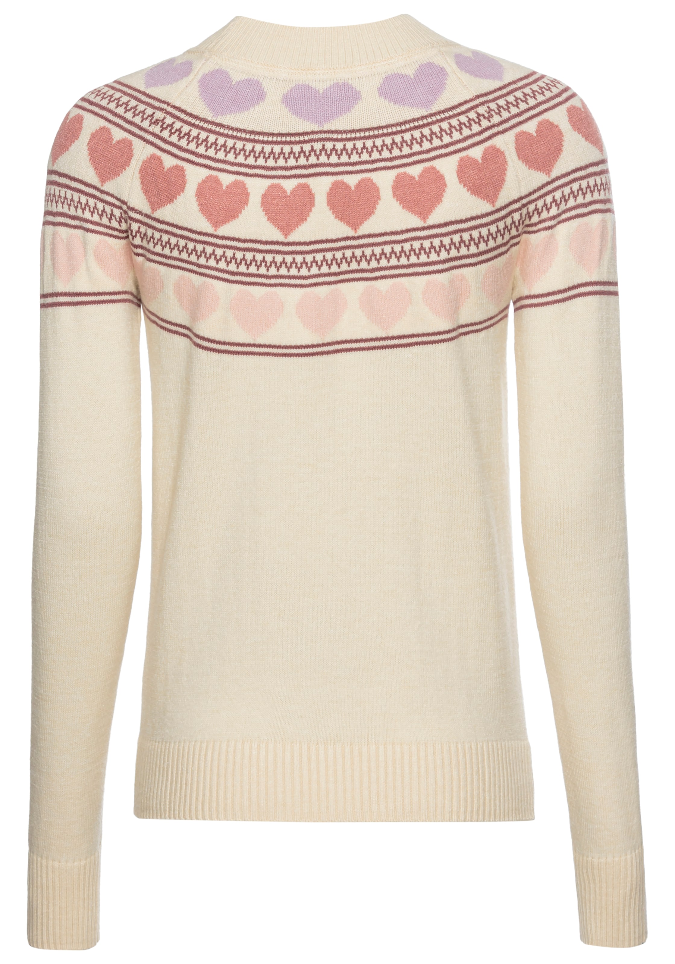 KangaROOS Norwegerpullover, mit Herzen