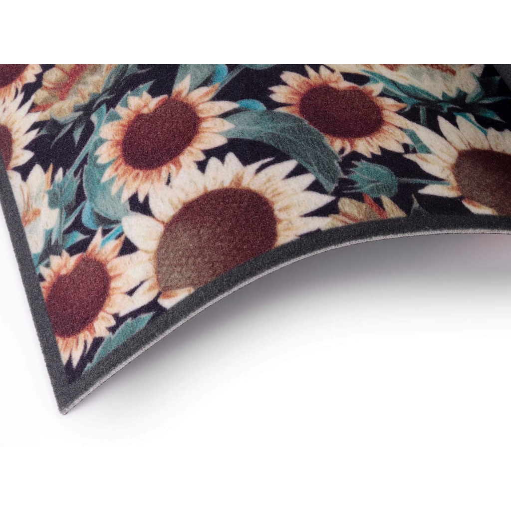 Primaflor-Ideen in Textil Küchenläufer »SUNFLOWER«, rechteckig, Motiv Sonnenblumen, rutschhemmend, waschbar, Küche