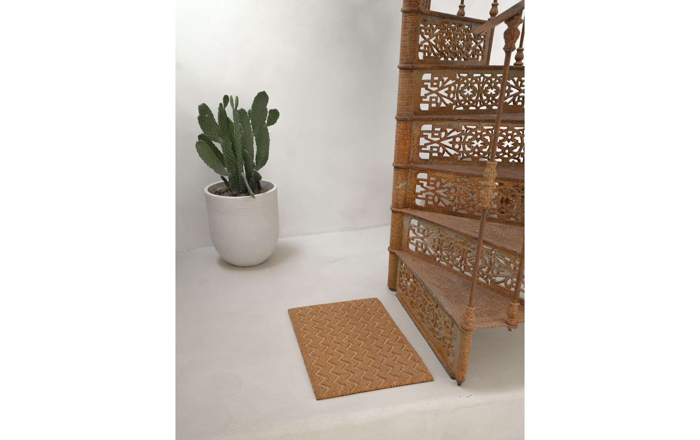 nicht definiert Fussmatte »Tiseco Kokos Chevron 60 cm x 40 cm«