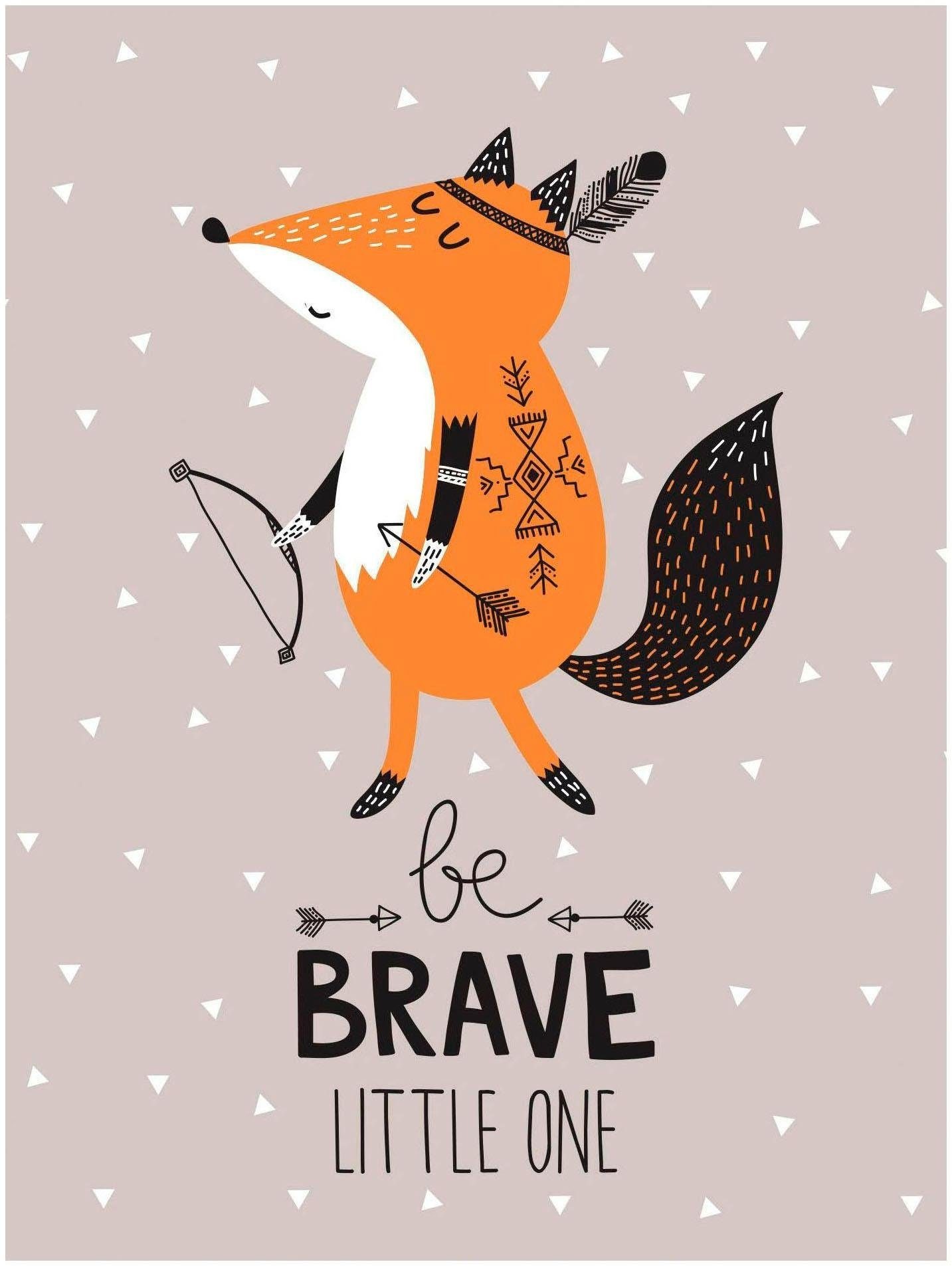 Image of Lüttenhütt Leinwandbild »Be Brave« bei Ackermann Versand Schweiz