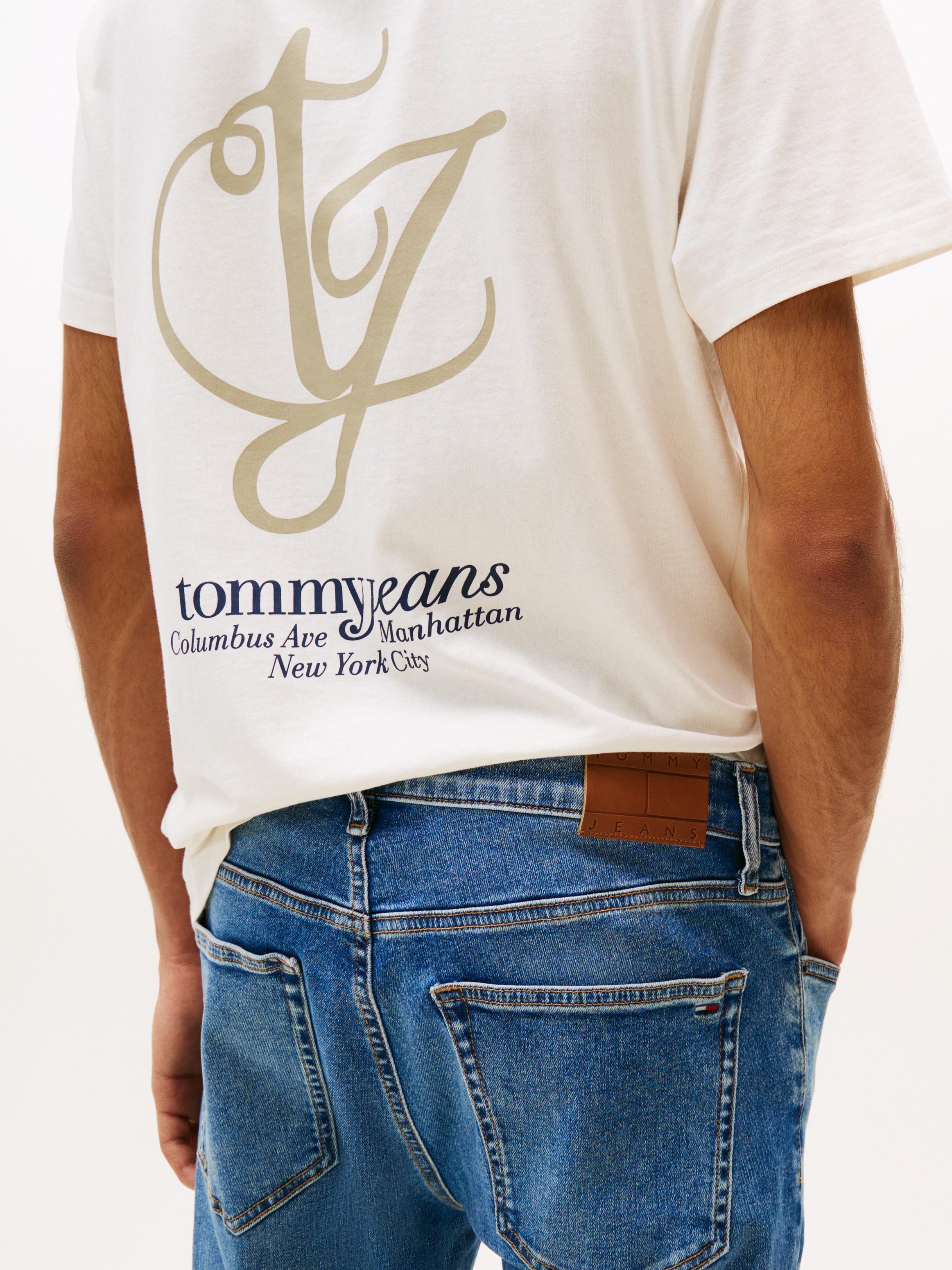 Tommy Jeans Slim-fit-Jeans »Austin Slim Tapered«, zum Knöchel hin schmaler werdende Jeans mit mittlerer Leibhöhe