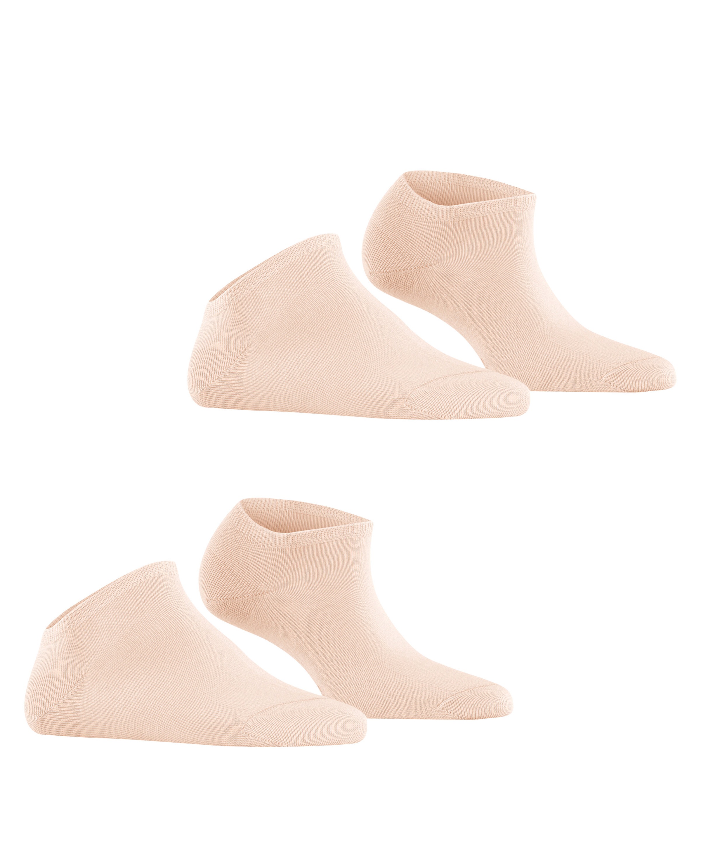 Esprit Chaussettes de baskets »Uni« 2 paires,  renforcé, sans cheville et en coton doux