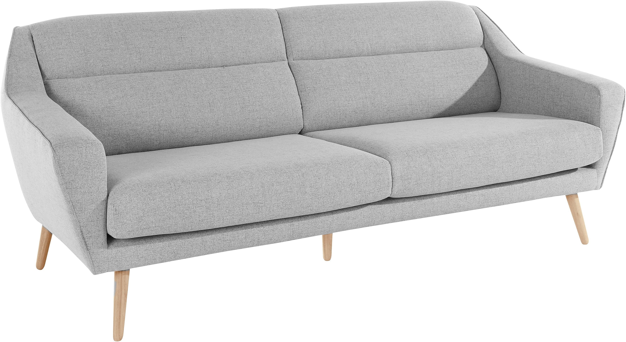 andas 3-Sitzer »Bille«, mit Naht im Rückenkissen und Eiche-Beinen, Design by Morten Georgsen