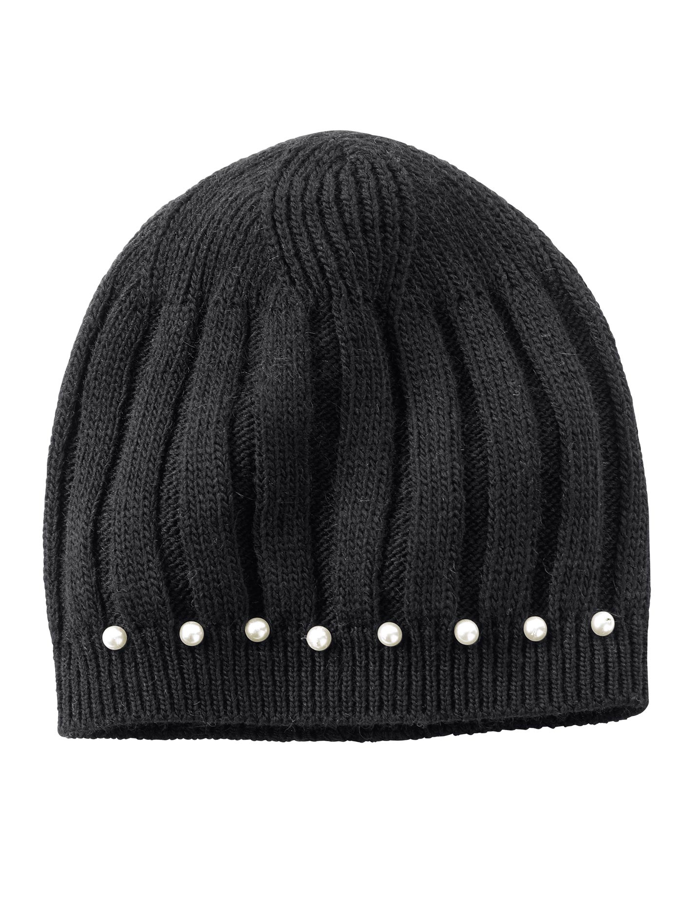 Mütze mit Zierperlen