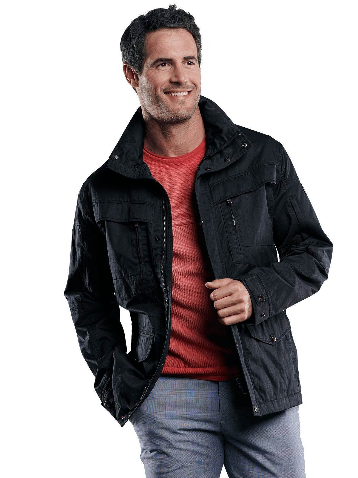 Rustikale Jacke mit Taschen