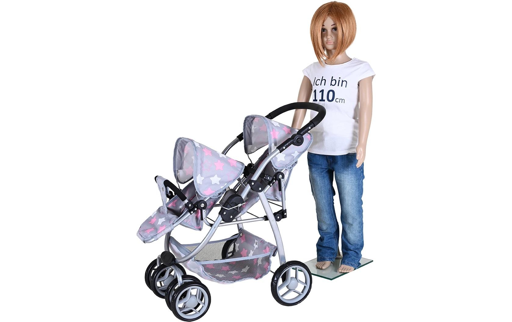 Knorrtoys® Puppen-Zwillingsbuggy »Milo Star«