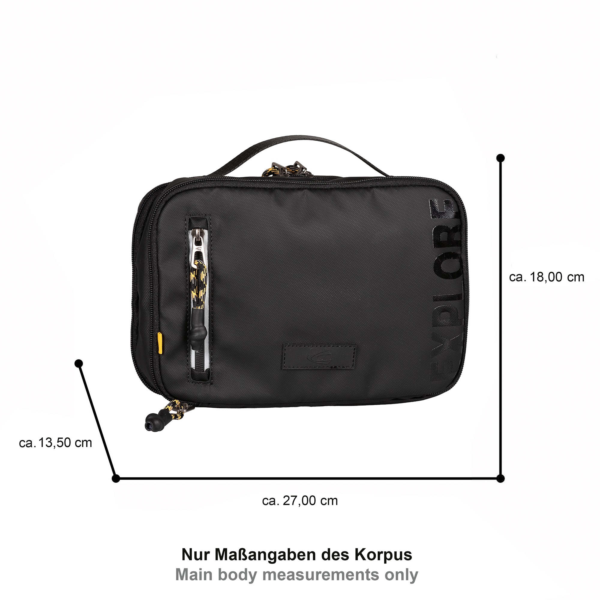 camel active Kulturbeutel »Explore« Unisex Kosmetiktasche mit reflektierende Reissverschlüsse