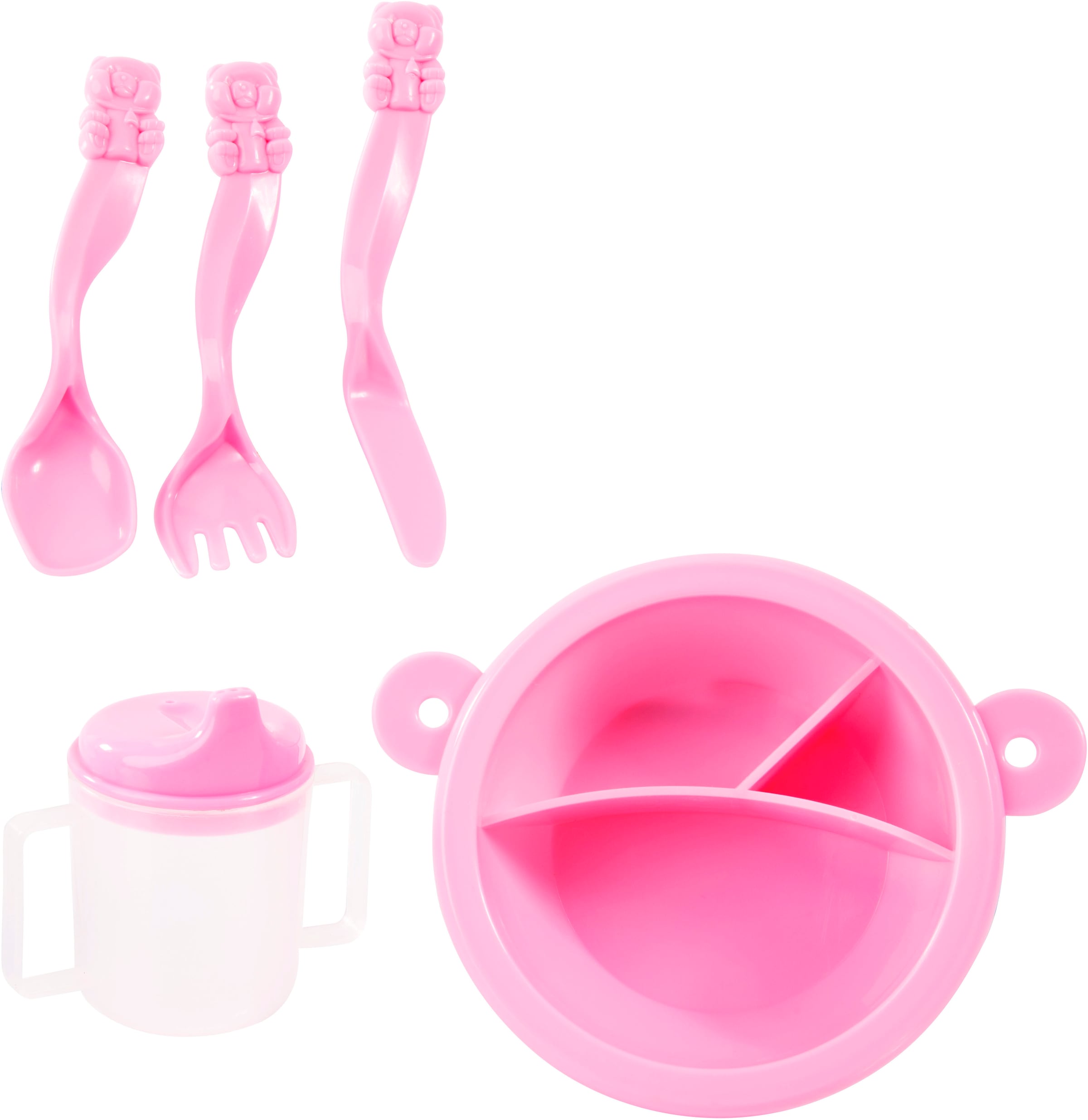 Bayer Meubles de poupées »Puppen-Reisebett« mit Hochstuhl, Spielbogen und Zubehör für die Puppenpflege