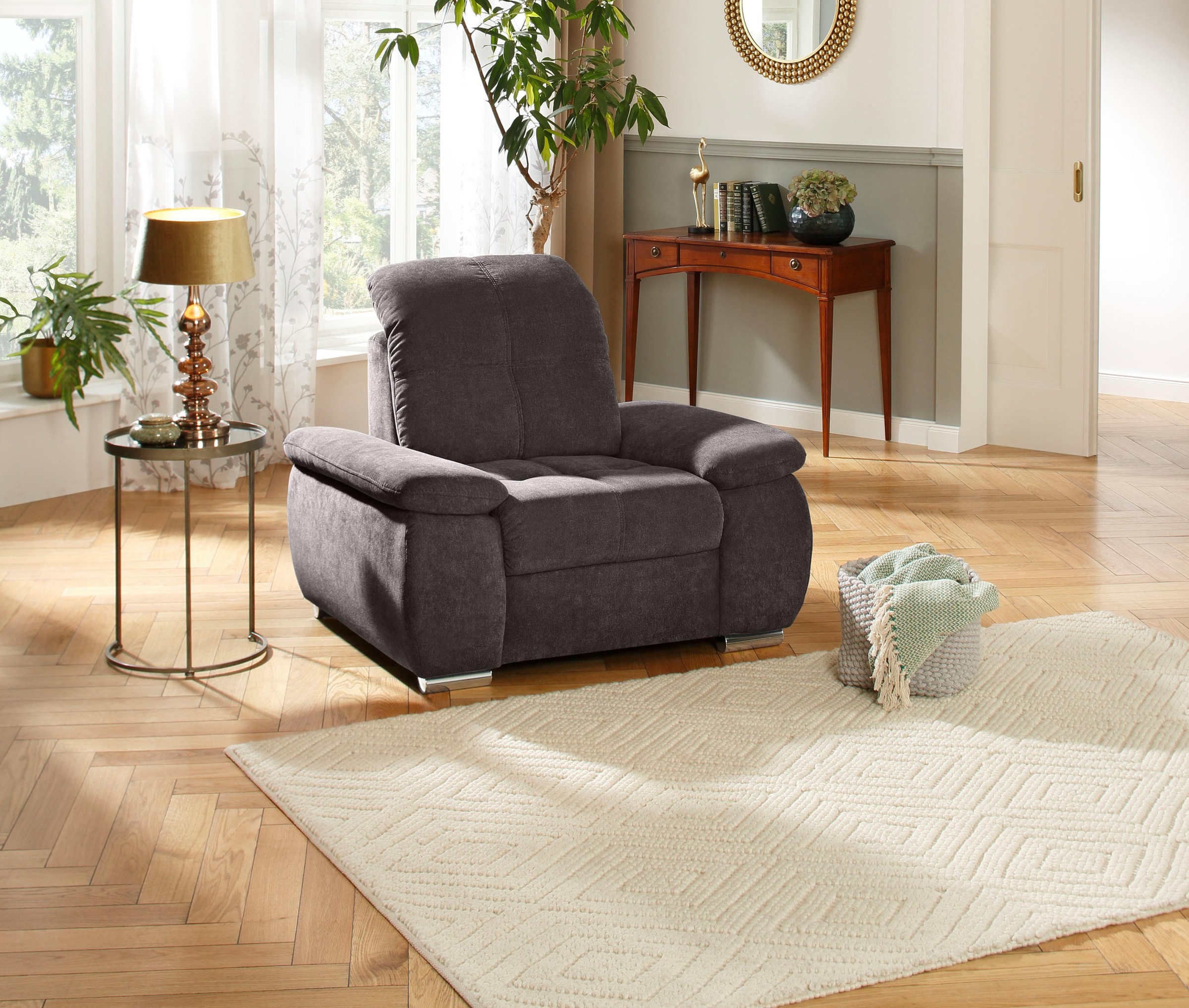 Image of DELAVITA Sessel »Lotus«, wahlweise mit Kopfteilverstellung, in 3 Bezugsarten bei Ackermann Versand Schweiz