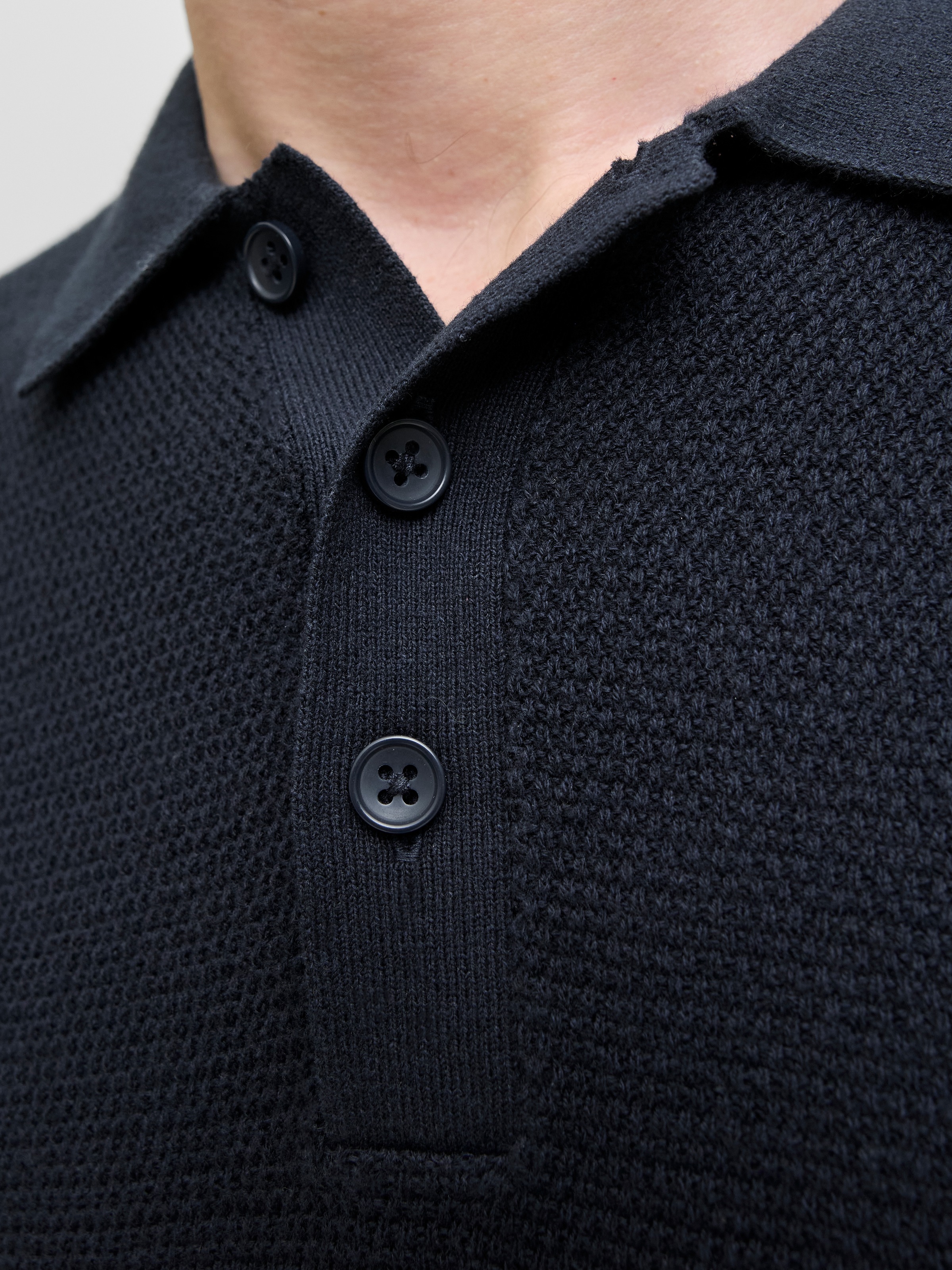 Jack & Jones Strickpullover »JJEGEORGE KNIT POLO LS SN«
