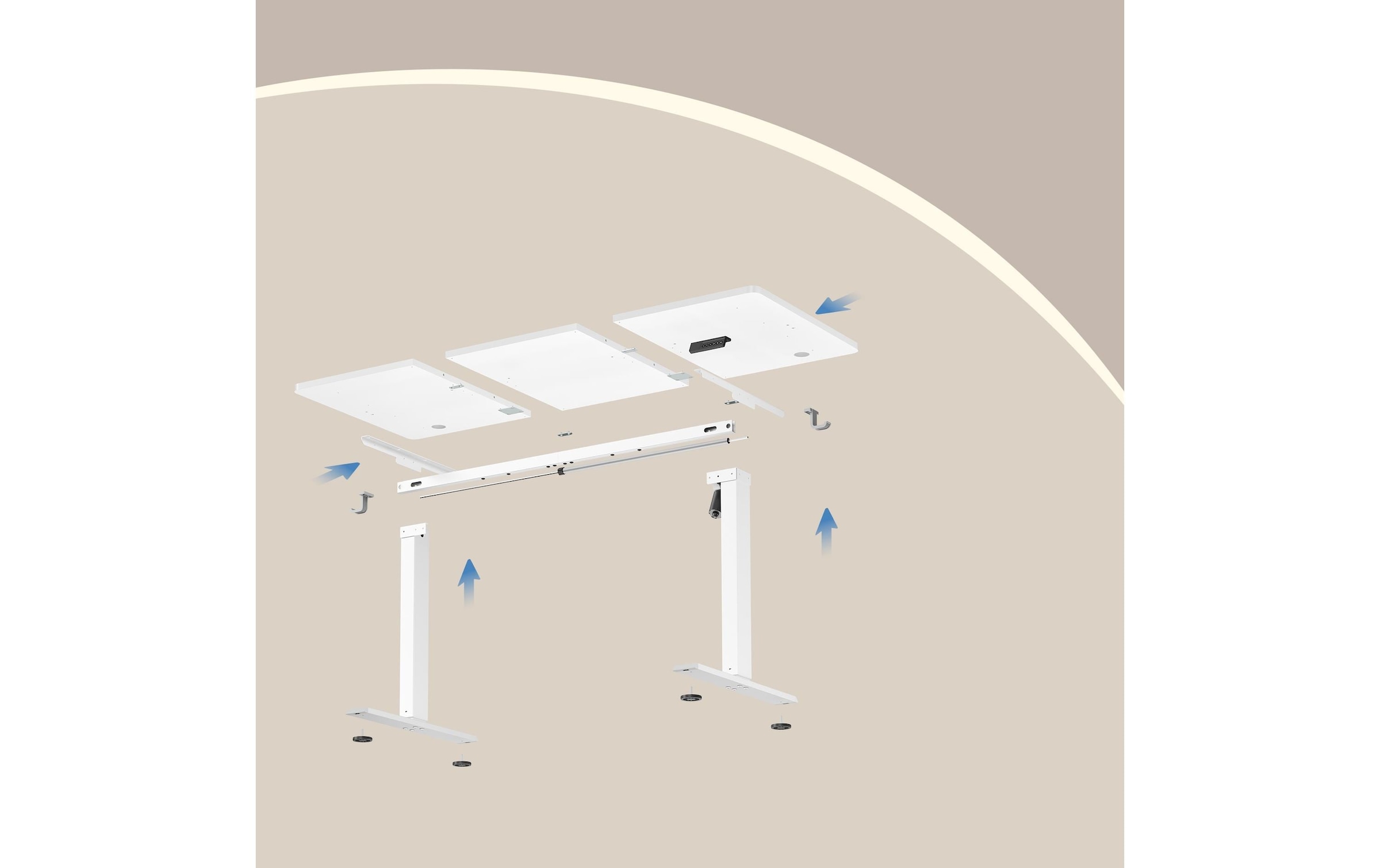 VASAGLE Schreibtisch »Height-Adjustable Desk«