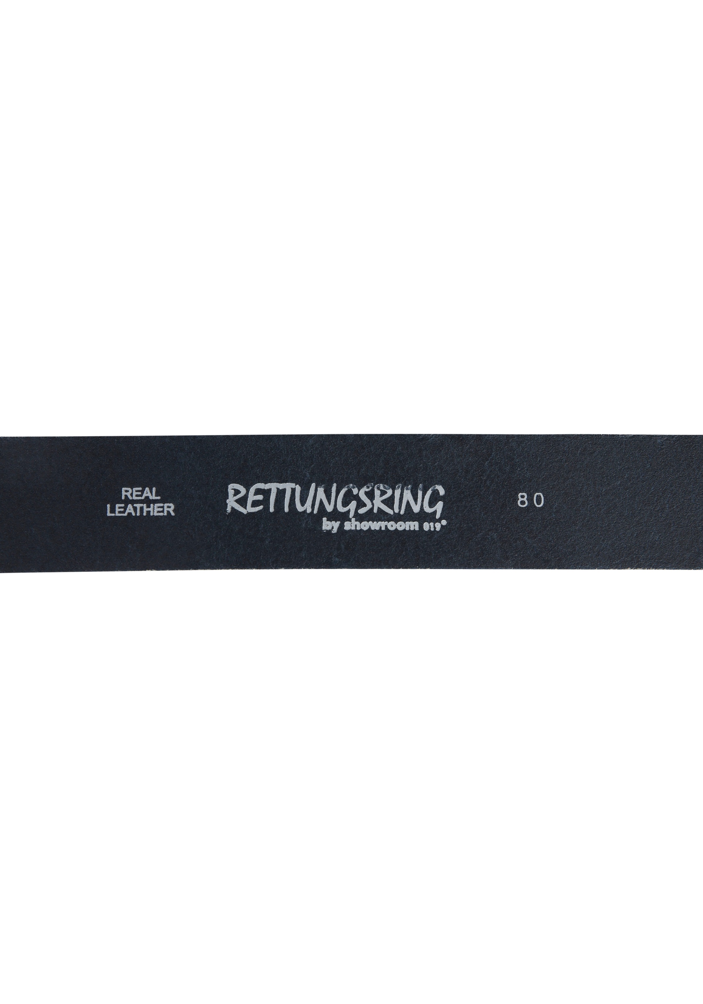 RETTUNGSRING by showroom 019° Ledergürtel, mit austauschbarer Schliesse »Muschel Rund Silberfarben«