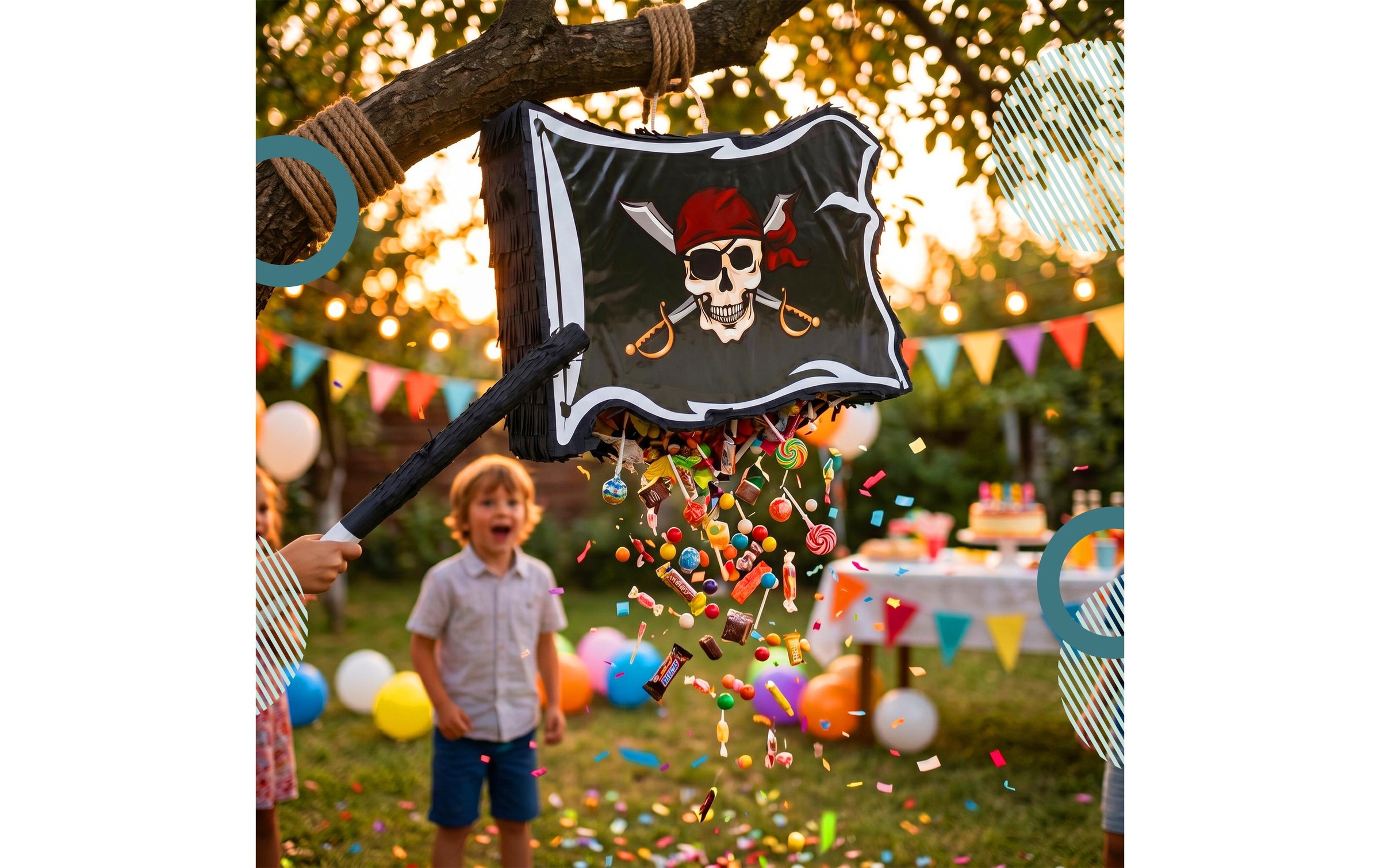 Image of relaxdays Pinata "Piraten Pirat"