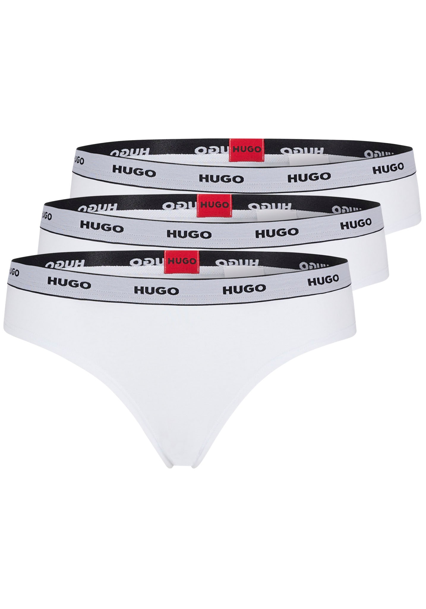 HUGO Underwear String »TRIPLET THONG STRIPE«, (3 St.), mit HUGO Logo-Elastikbund im Sale-hugo underwear 1