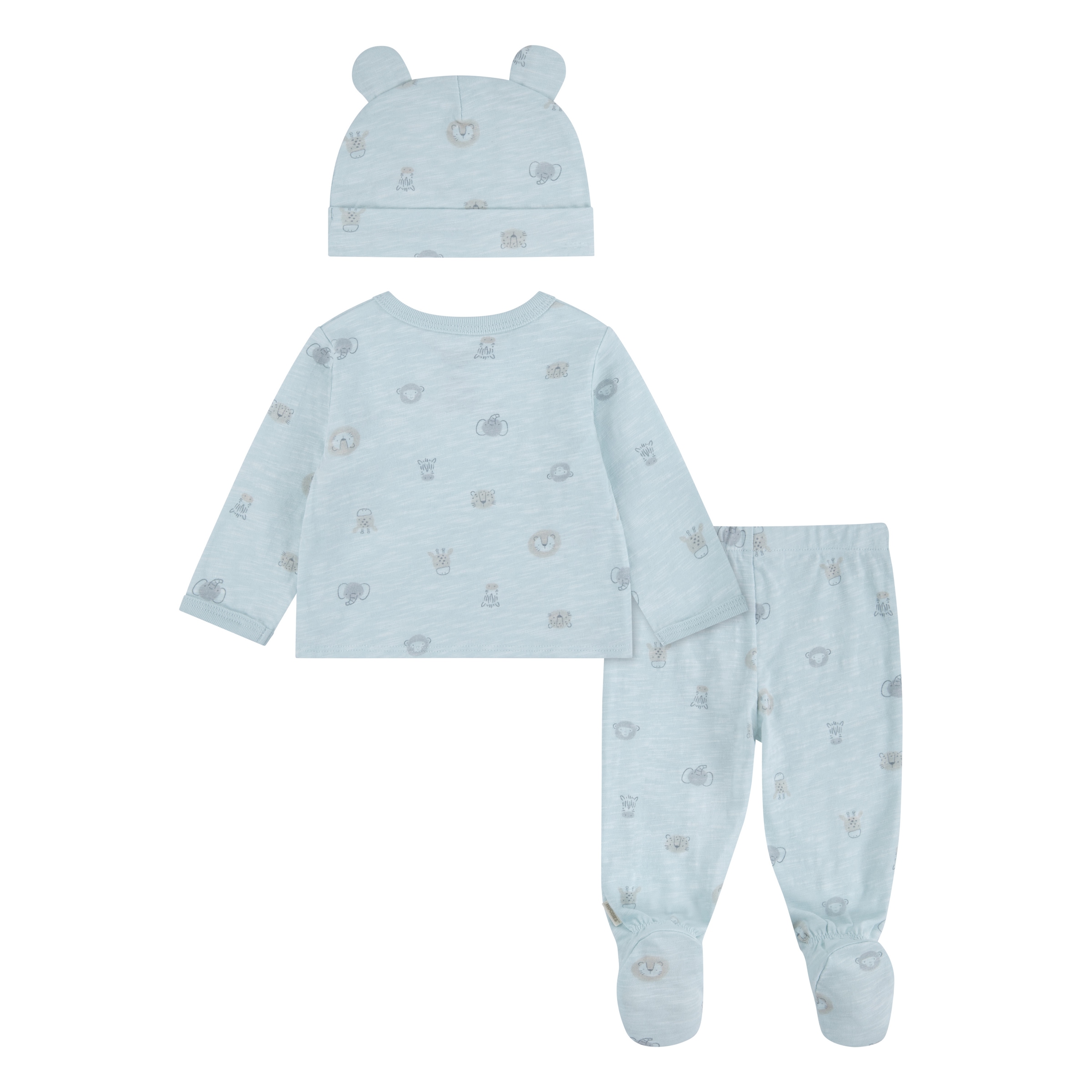 HUGGIES babywear Langarmshirt & Hose »HUGG FOOTED PANT SET+ATTACHMEN« Set,  mit All-Over Print