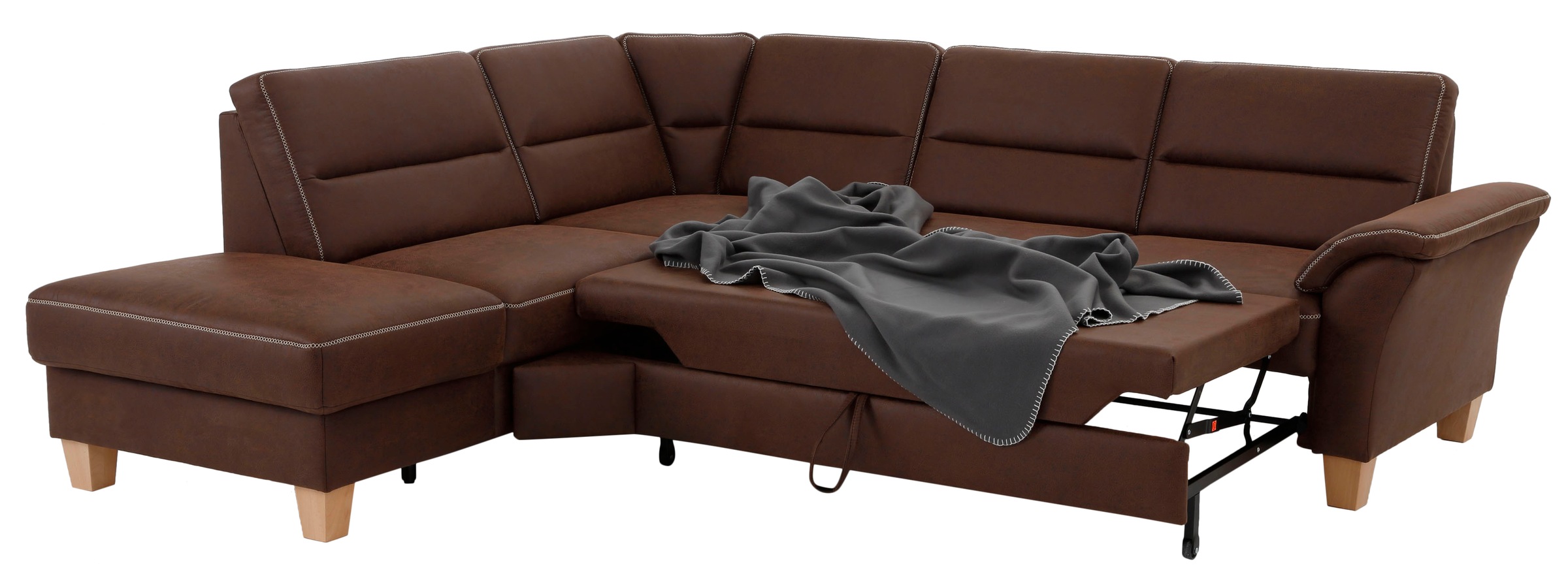 Home affaire Ecksofa »Soleo L-Form«, komfortabel durch Trapezecke mit Relaxfunktion, auch mit Bettfunktion