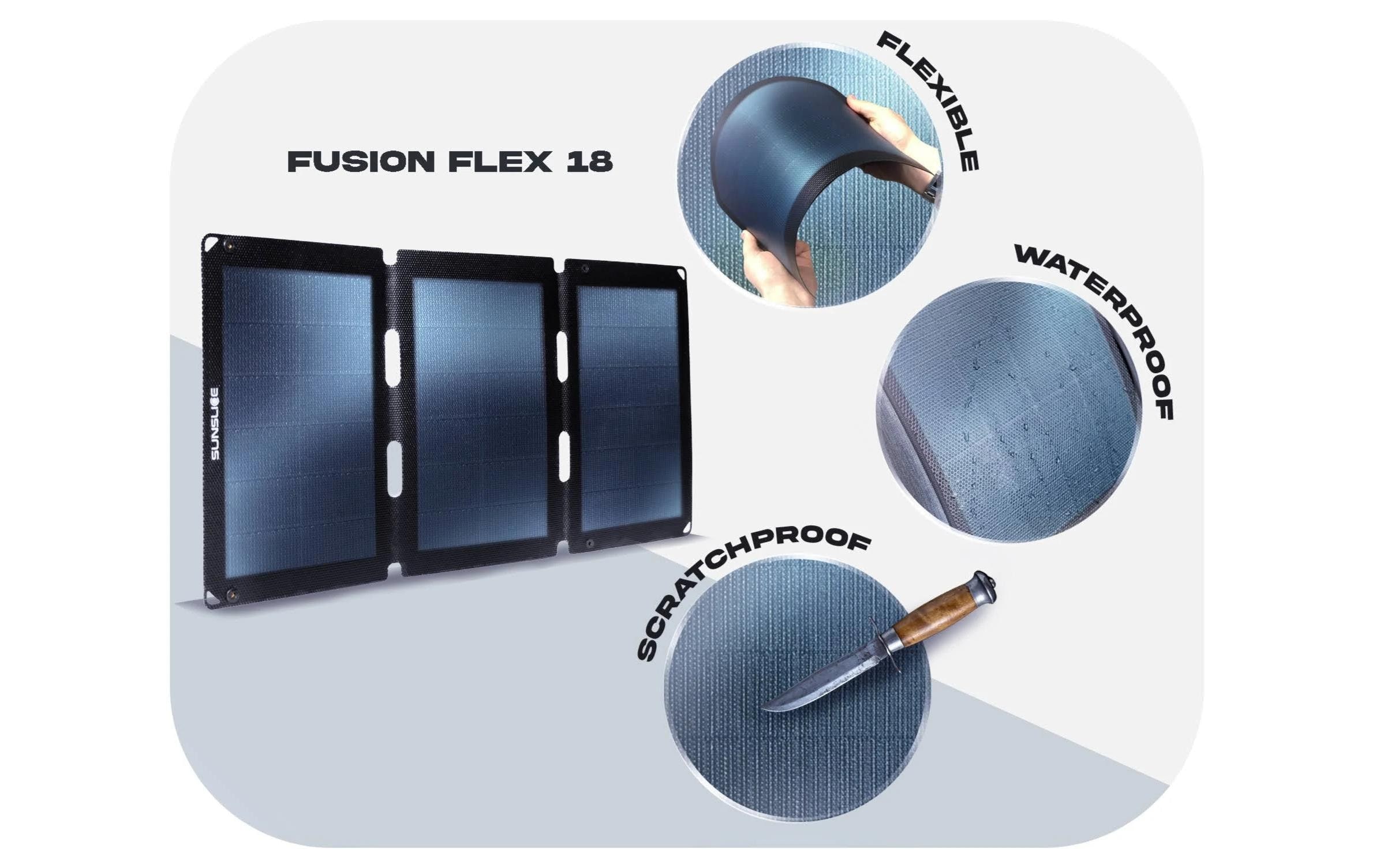 Solarmodul »SunSlice Fusion Flex 18 - 18 W«, Flexibel