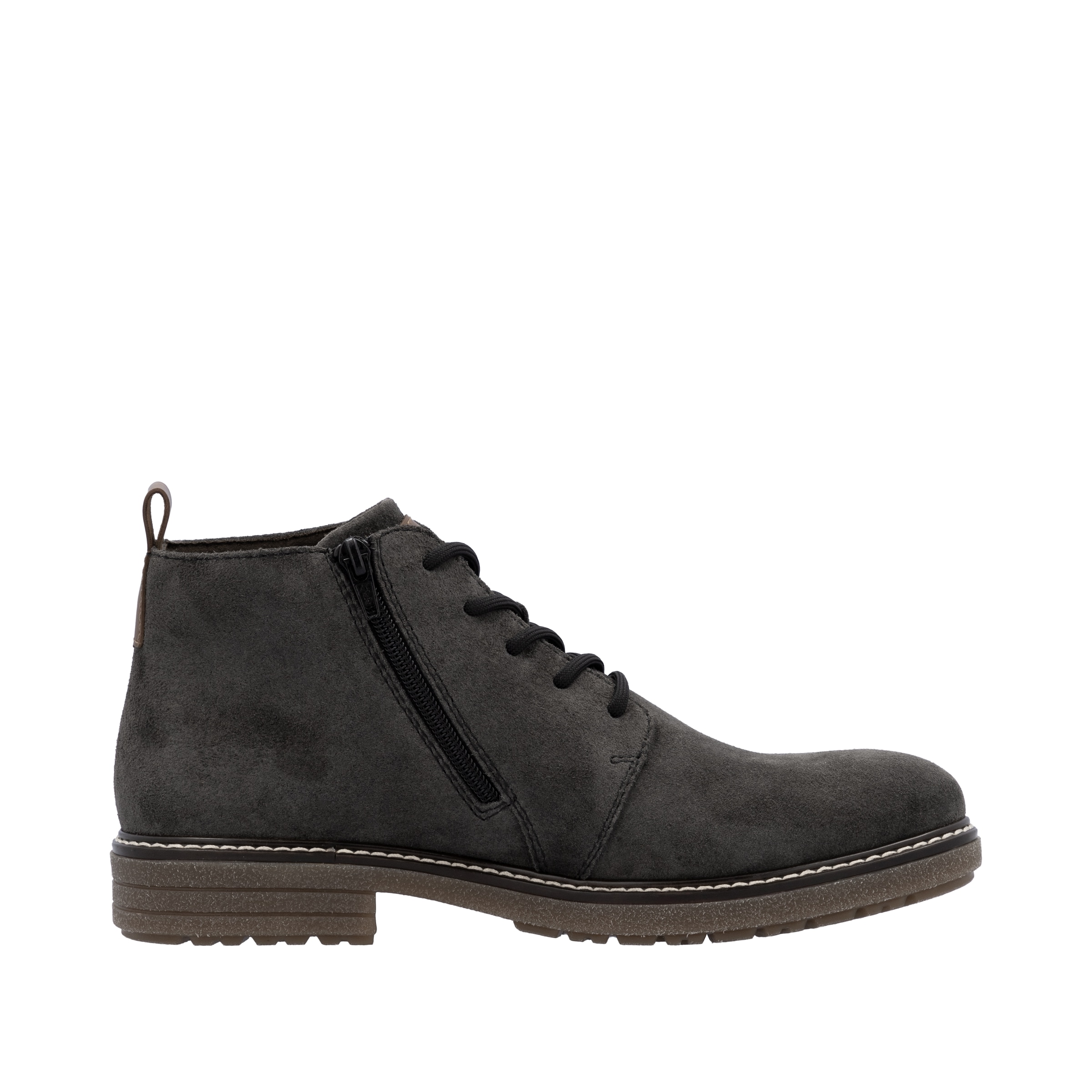 Rieker Schnürstiefelette  Schnürboots, Workerboots, Profilsohle, mit Anziehlasche