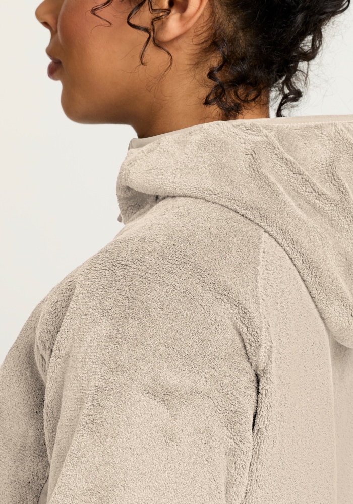 Jack Wolfskin Fleecejacke »ROTWAND HOODED FZ W« mit Kapuze, Langarm, atmungsaktives Gewebe