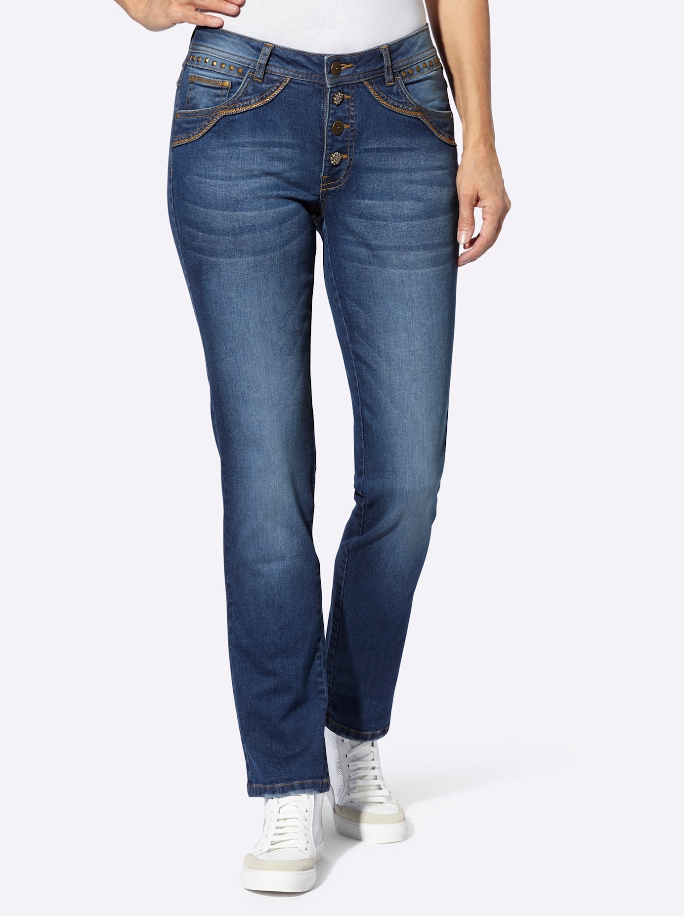 Inspirationen 5-Pocket-Jeans, (1 tlg.)