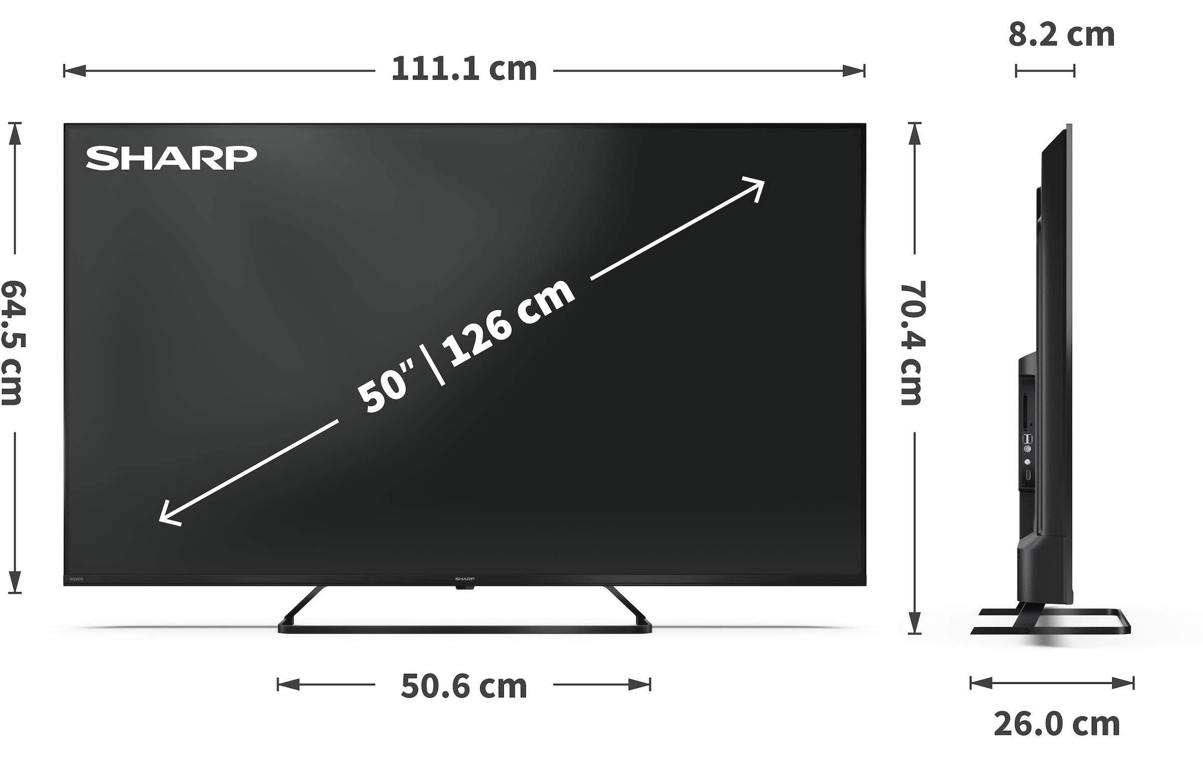   Téléviseur QLED »50HP6265E« 126 cm/50 ″