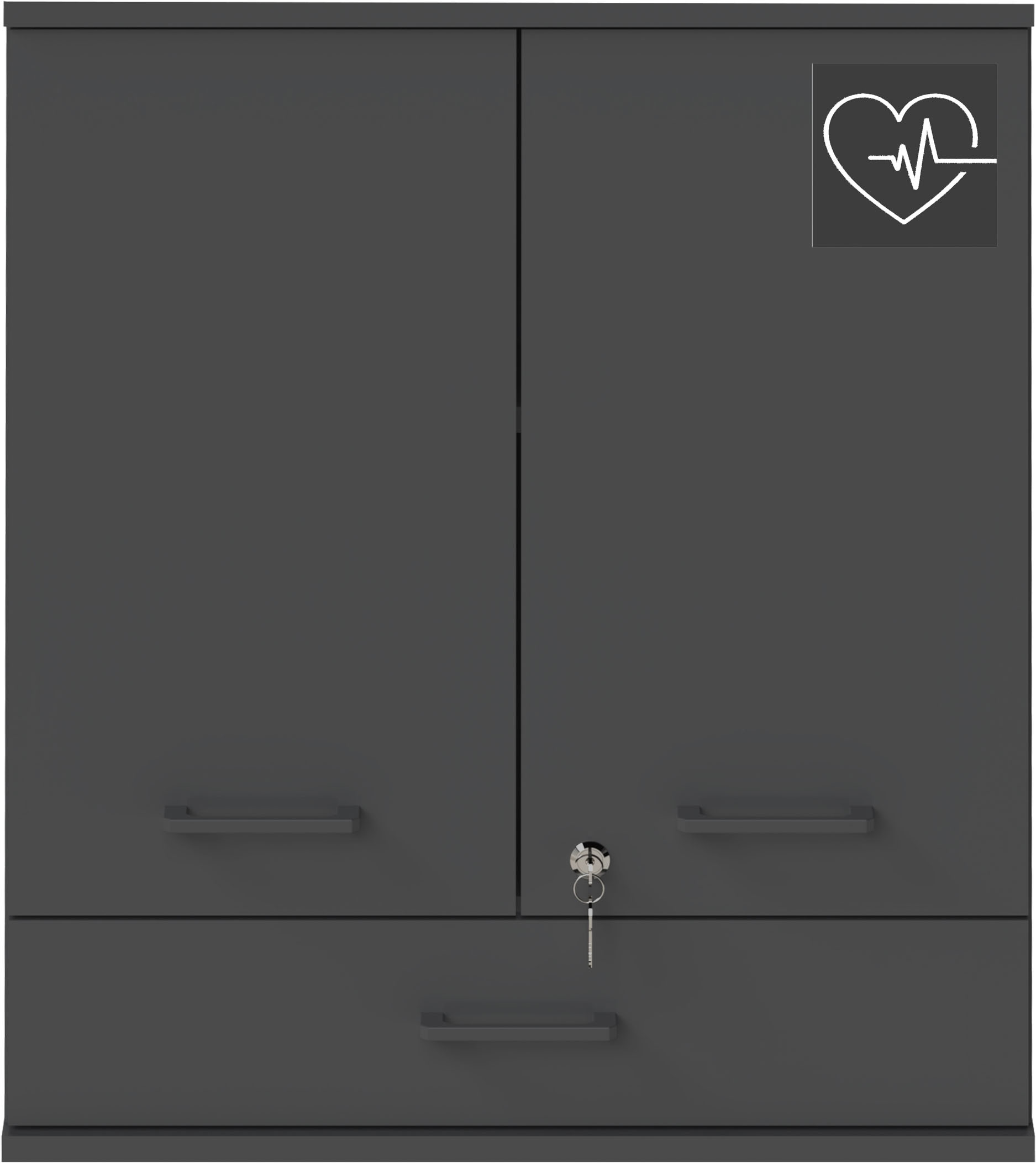 Schildmeyer Medizinschrank »Galeno, mit 3 verschiedenen Aufklebern, Breite 30 cm, Made in Germany« 1 Stk. tlg. Auswahl aus 3 verschiedenen Aufklebern zum Anbringen, Made in Germany
