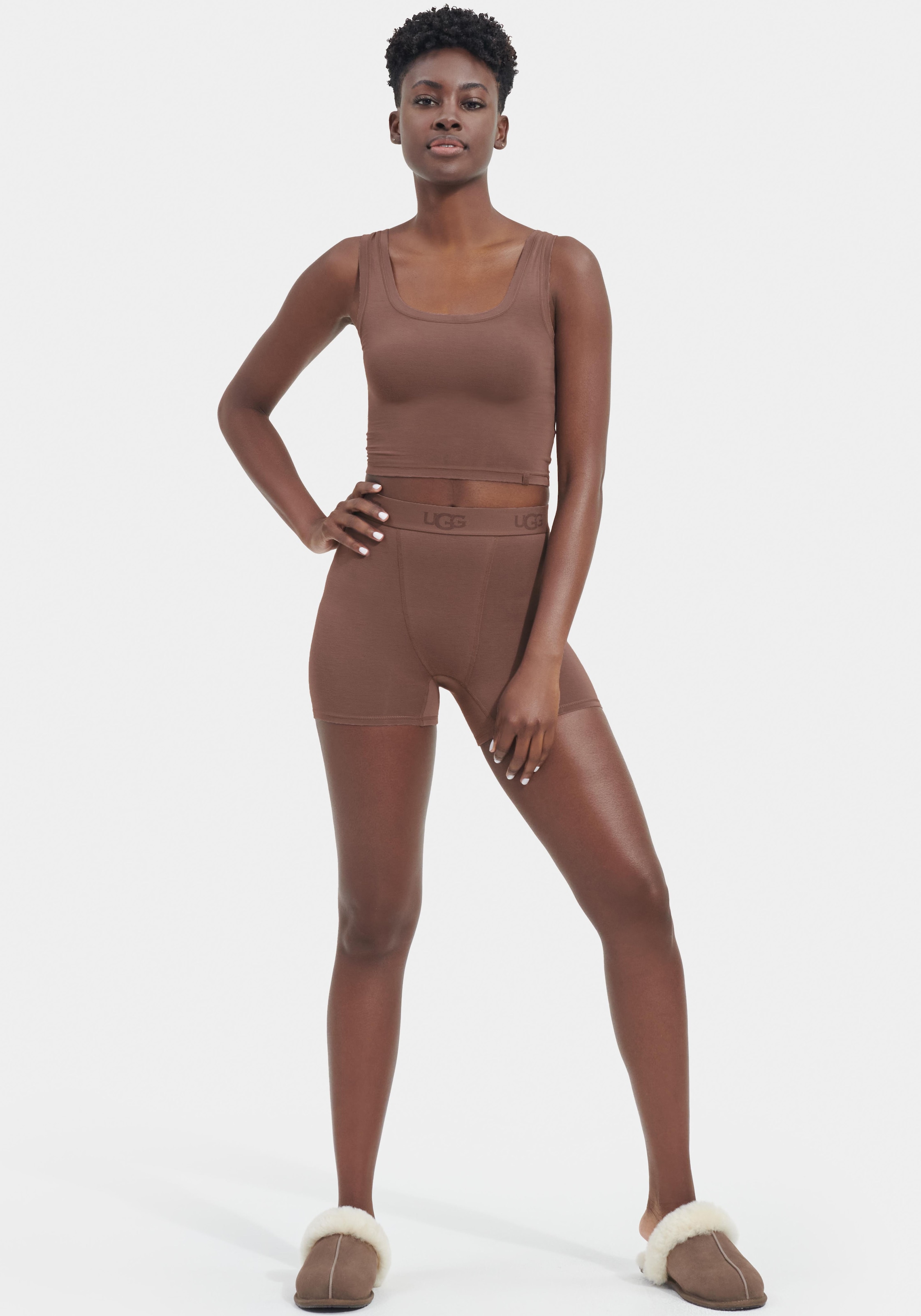 UGG Boxershorts »Alexiah Boy Short«, mit elastischem Logo-Bund