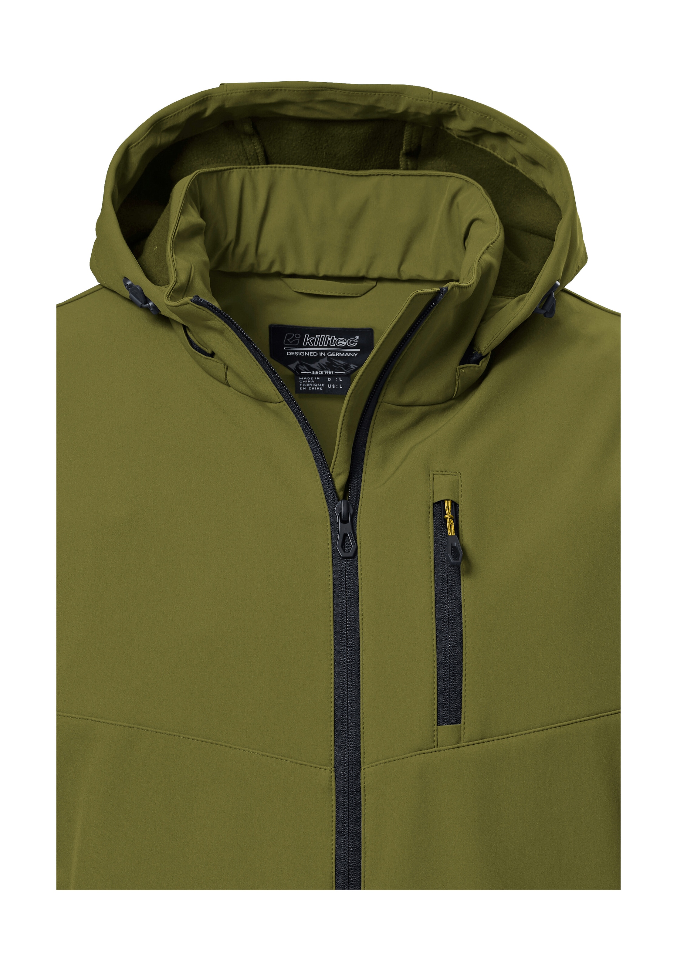Killtec Softshelljacke »KOW 92 MN SFTSHLL JCKT« Wasser- und windabweisend, atmungsaktiv, abnehmbare Kapuze