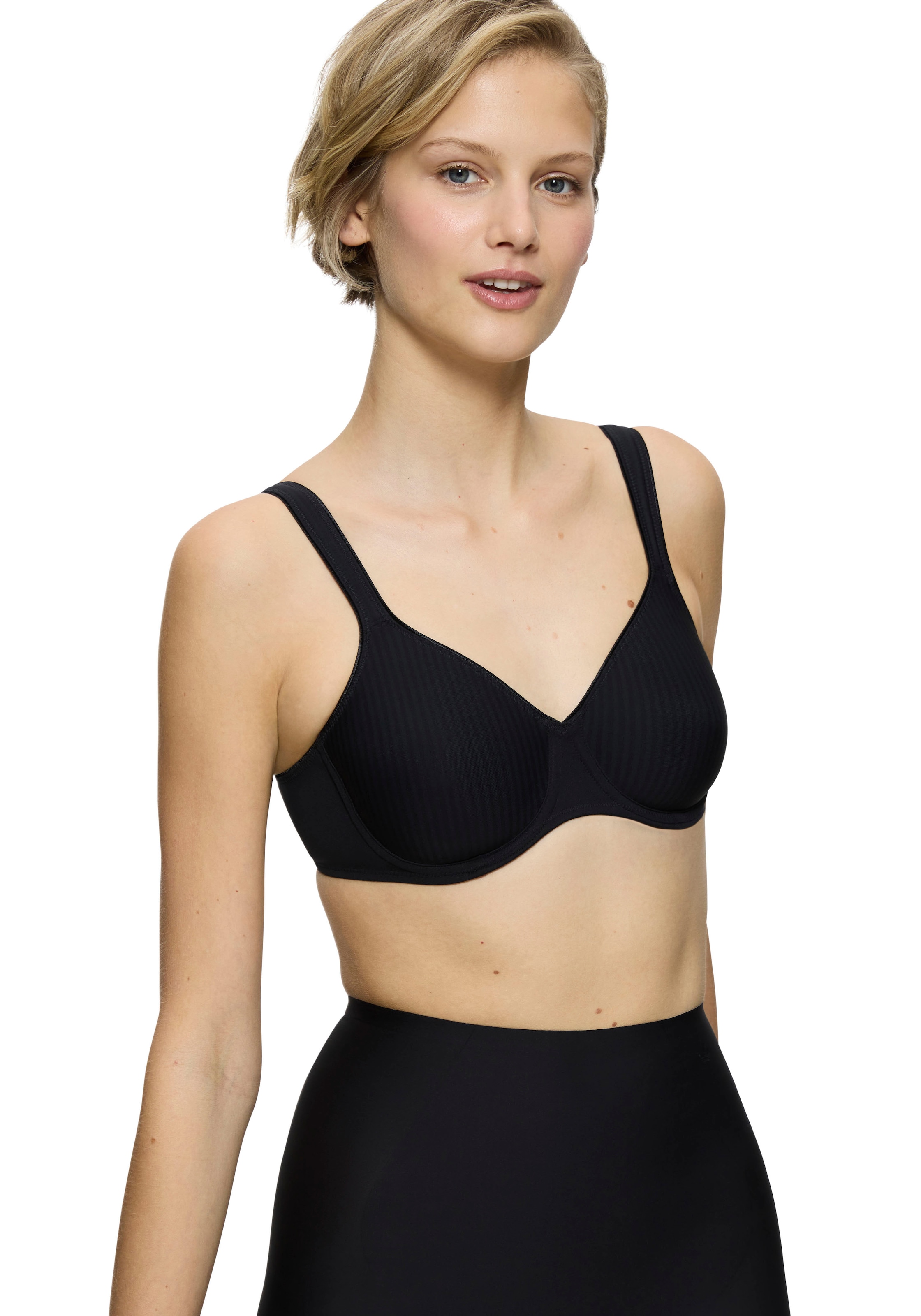 Triumph Bügel-BH »Modern Soft+Cotton W«, Cup B-F, mit dezentem Streifenmuster, Basic Dessous