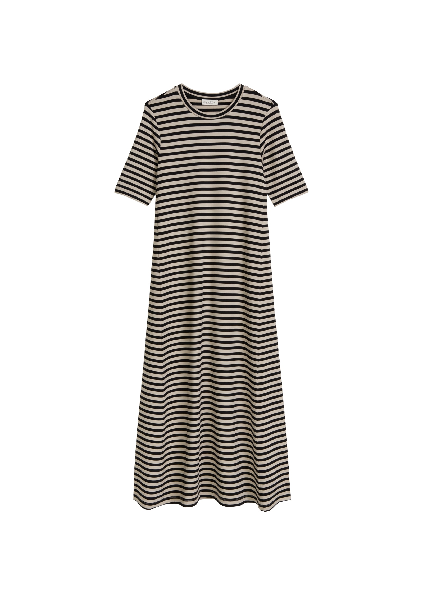 Marc O'Polo Robe en jersey Sans poches Forme A en TENCEL™ Modal rayé