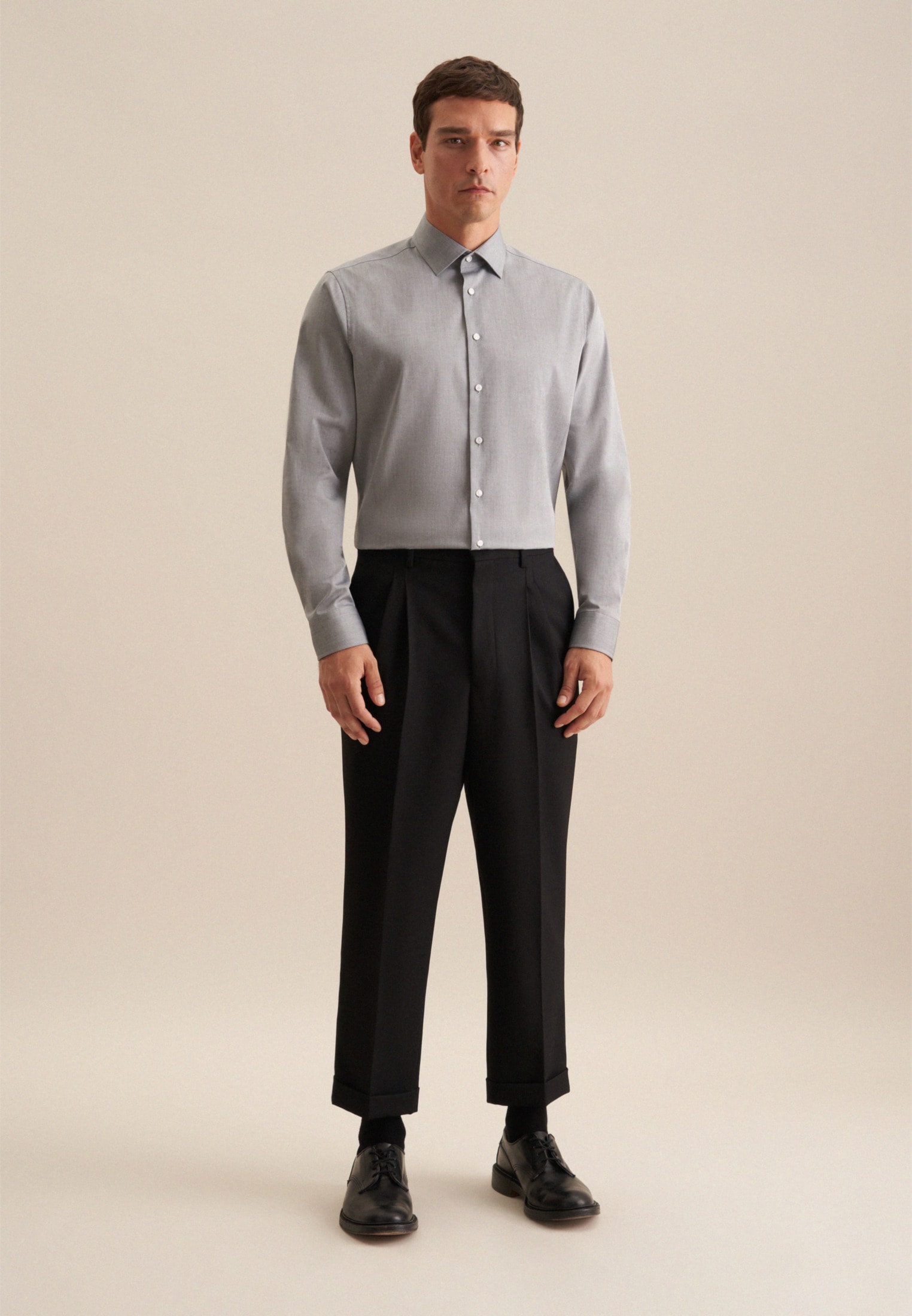 seidensticker Businesshemd »Schwarze Rose« Shaped 1/1 Kentkragen Uni