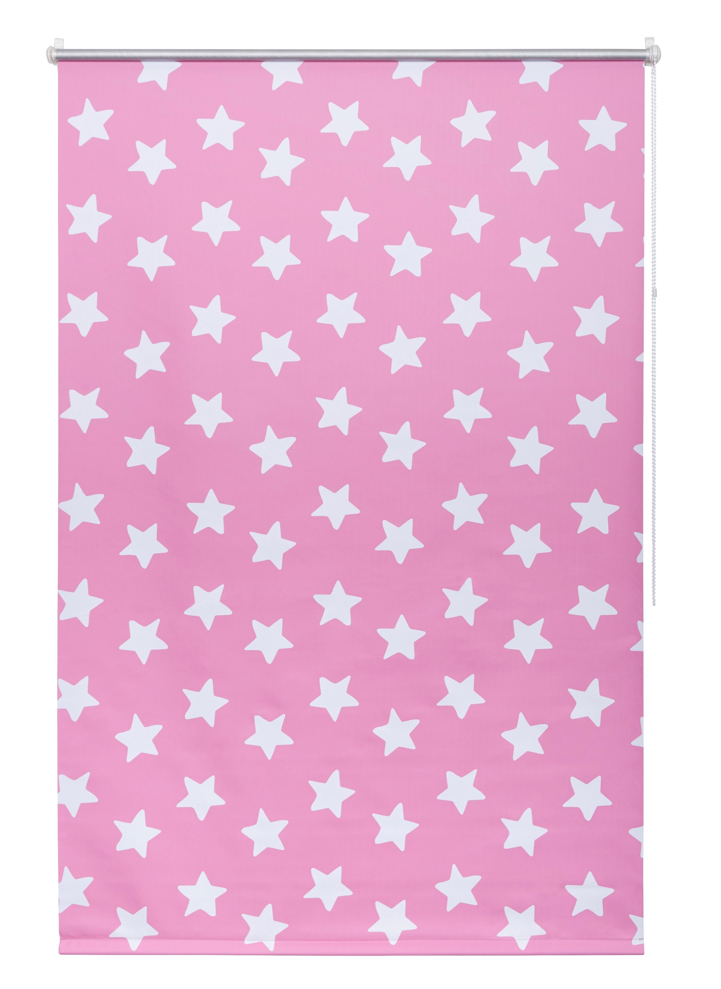 Image of Lüttenhütt Seitenzugrollo »Stern«, verdunkelnd, energiesparend, ohne Bohren, freihängend, Kinderrollo im Fixmass, Klemmfix, bedruckt, Klemmträger bei Ackermann Versand Schweiz
