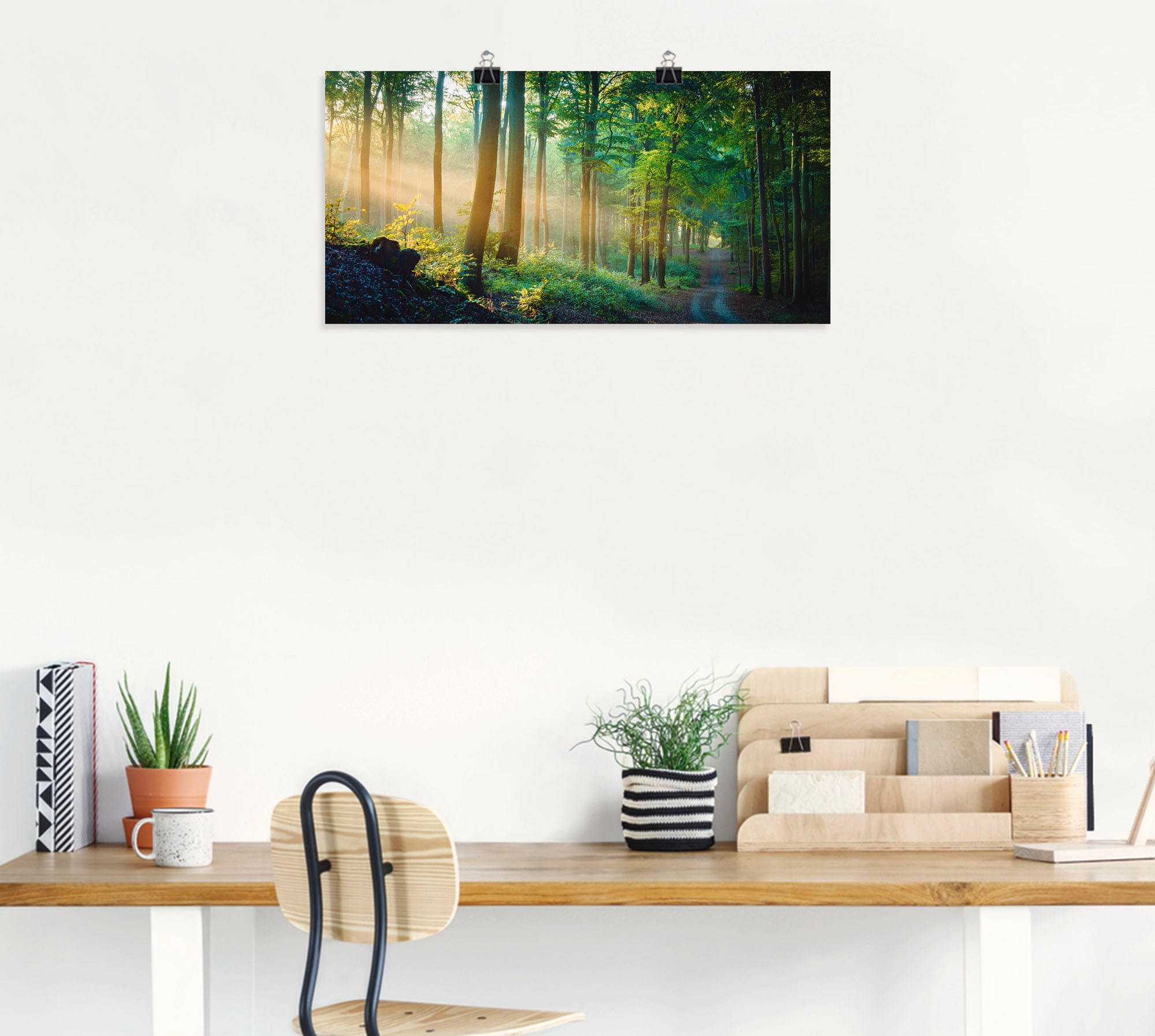 Artland Wandbild »Herbstmorgen im Wald«, Waldbilder, (1 St.), als Alubild,  Leinwandbild, Wandaufkleber oder Poster in versch. Grössen günstig kaufen | Poster