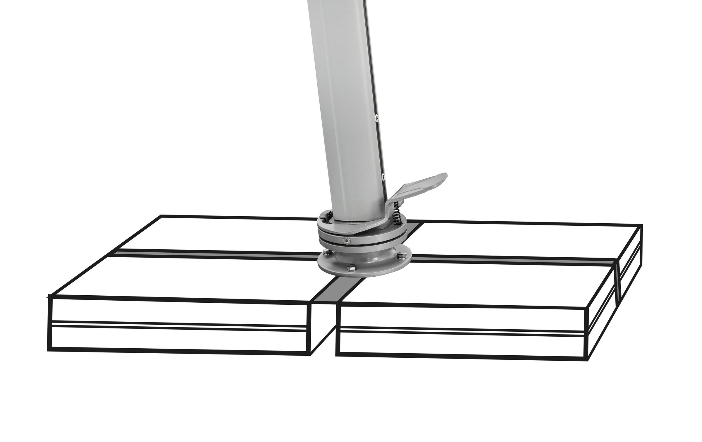   Parasol »Suncomfort by Glatz Sunflex, Ø 300 cm« Grosser Freiarmschirm für den Aussenbereich