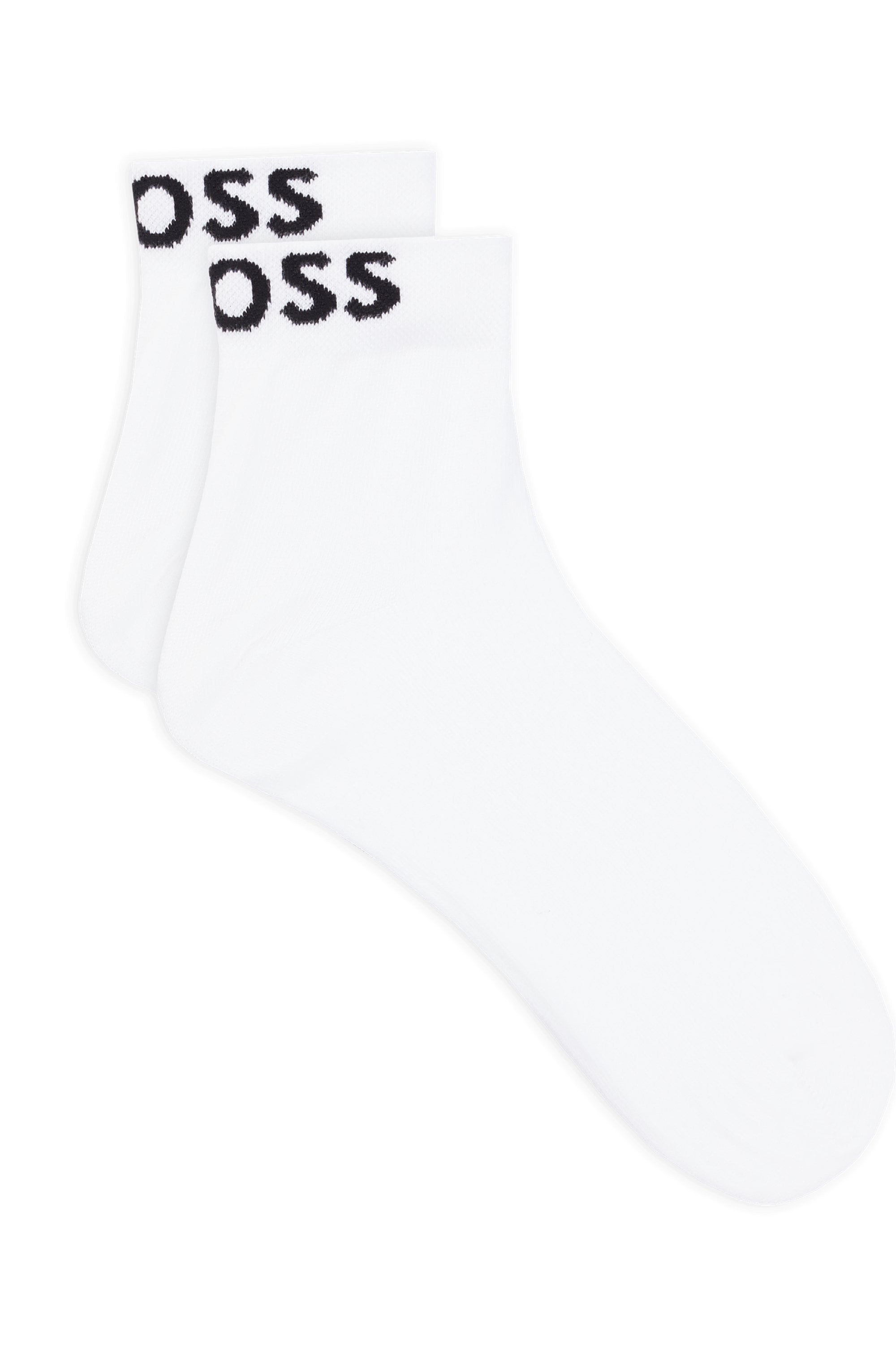 Image of BOSS Freizeitsocken "2P SH Logo CC W" Packung, 2er, 2 Stk. tlg. mit eingestricktem BOSS Logoschriftzug