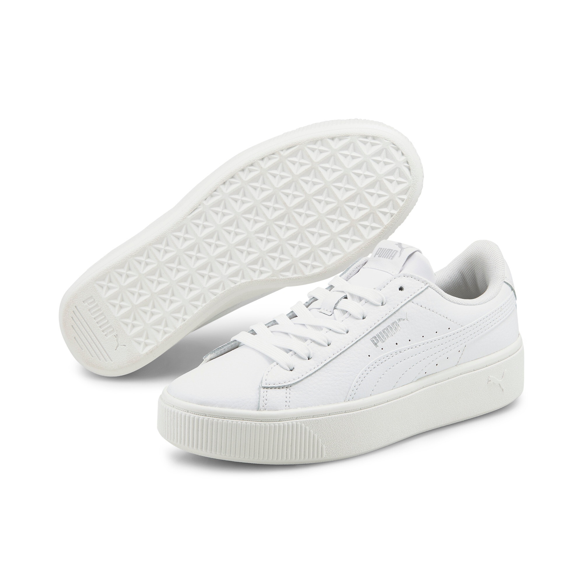 Image of PUMA Sneaker "VIKKY STACKED L" Obermaterial aus Leder, SOFTFOAM+ Dämpfungstechnologie