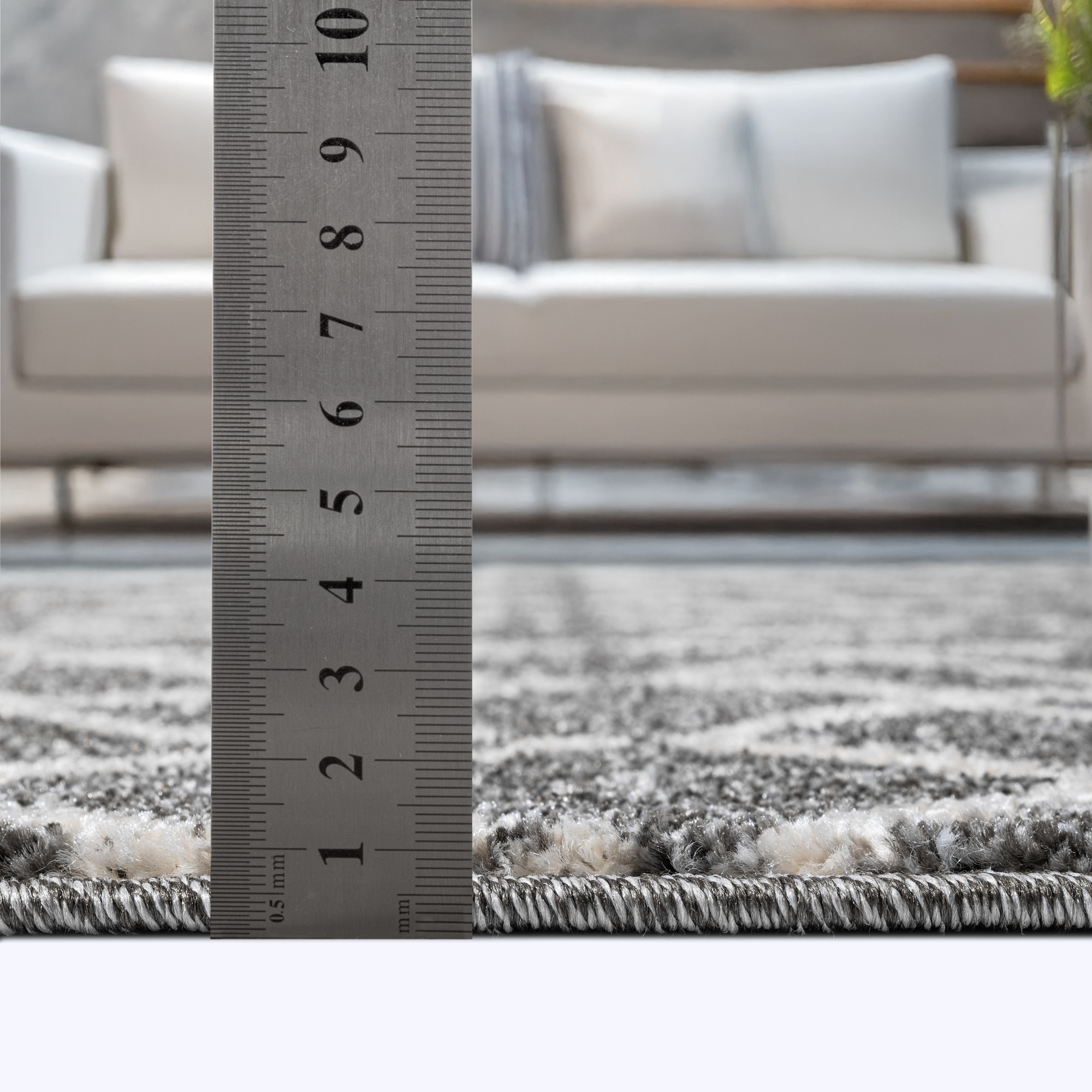 Sanat Teppich »Boho 8203  , auch als Läufer und in Rund« rechteckig 10 mm Höhe Kurzflor, robust, Boho, Scandic, für Fussbodenheizung geeignet