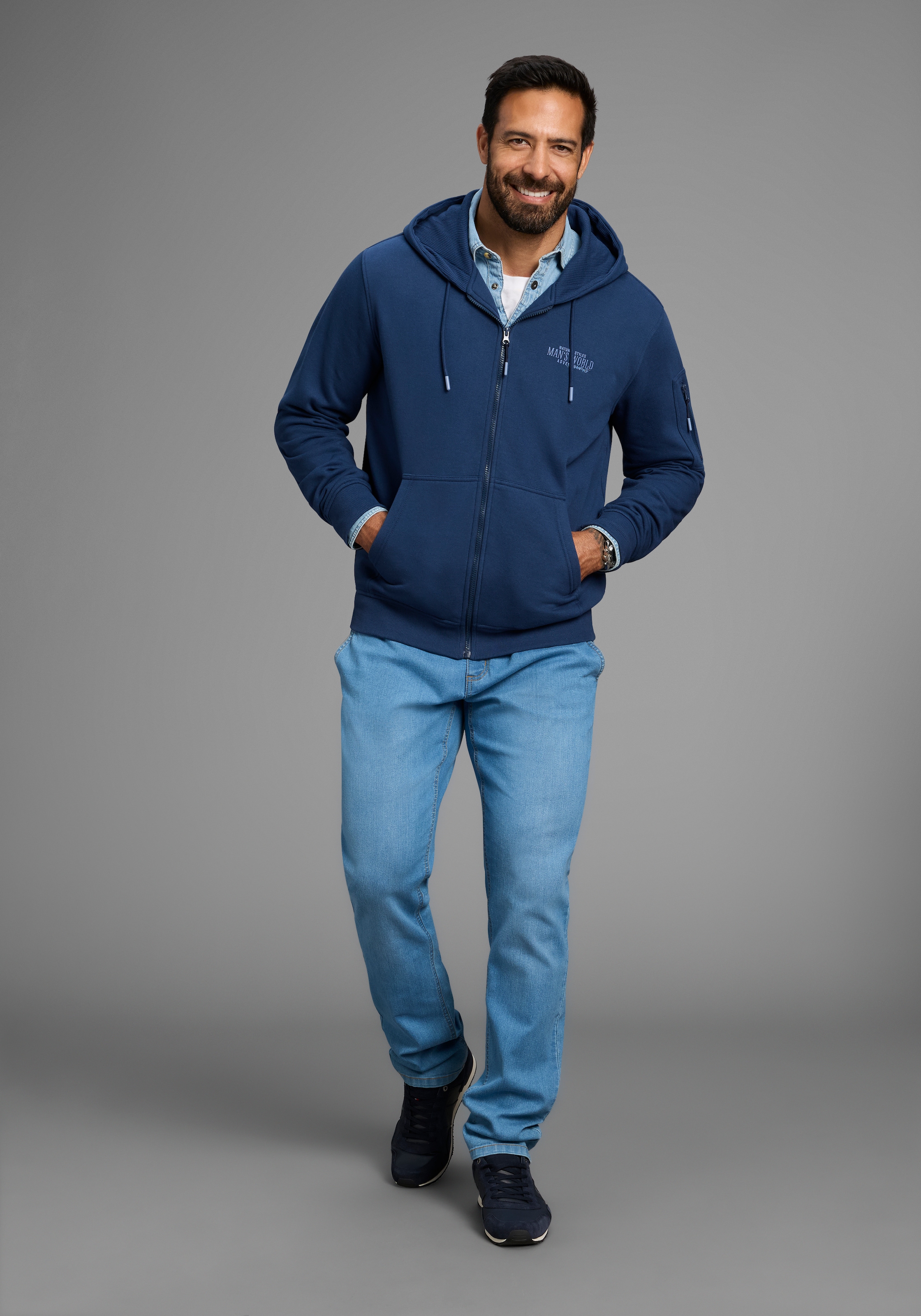 Man's World Kapuzensweatjacke