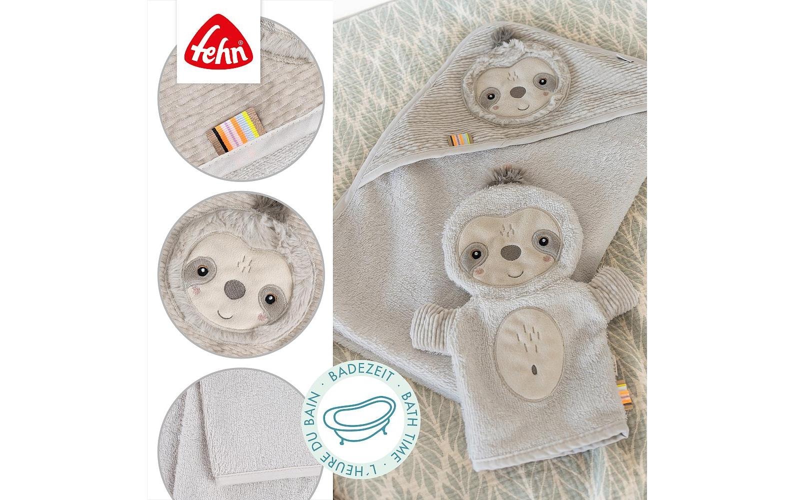 Fehn Kapuzenhandtuch »Faultier«