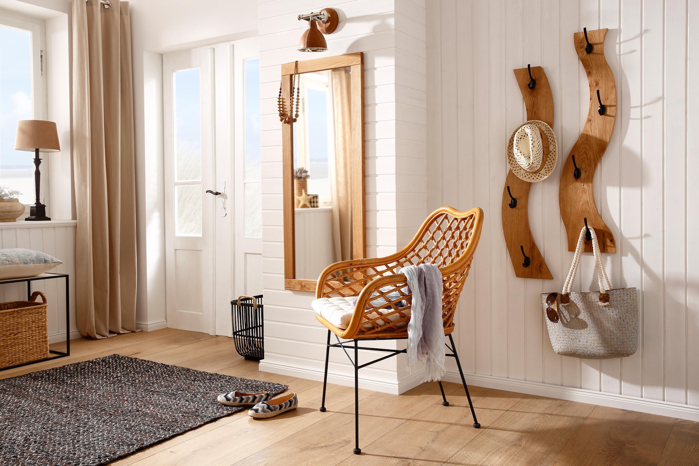 Home affaire 50 kaufen cm aus Massivholz, FSC-zertifiziertem Wandspiegel »Dura«, Breite