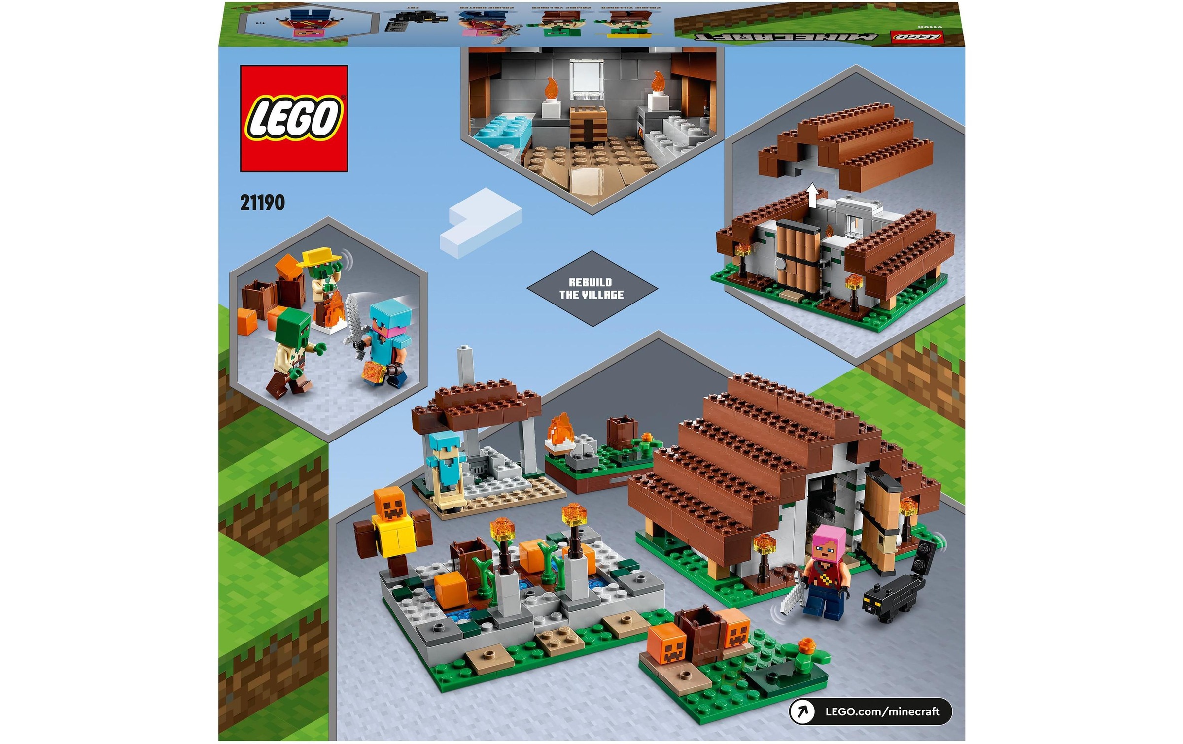 LEGO® Konstruktionsspielsteine »Das verlassene Dorf«, (422 St.)