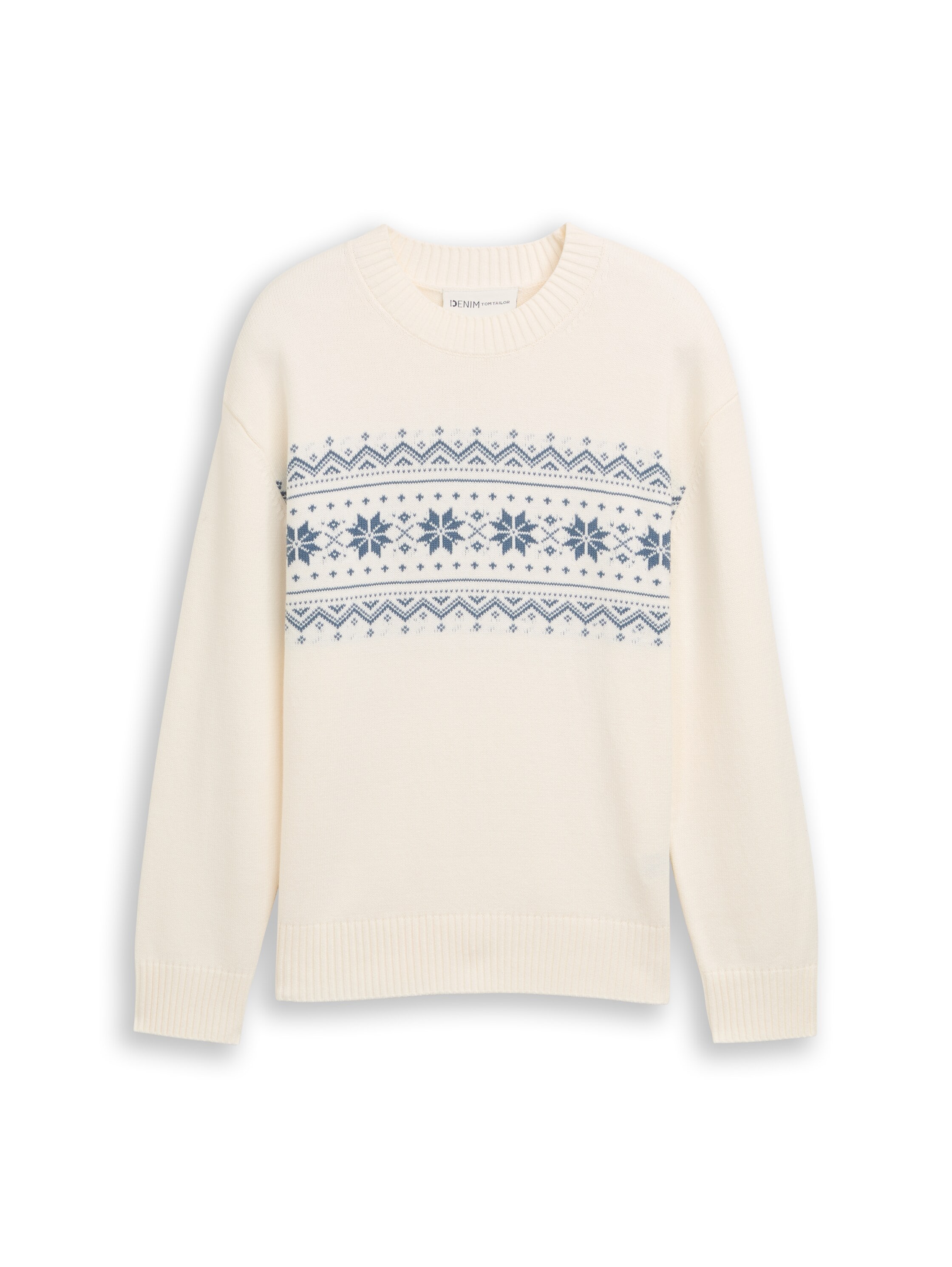 TOM TAILOR Denim Pull en tricot avec motif norvégien