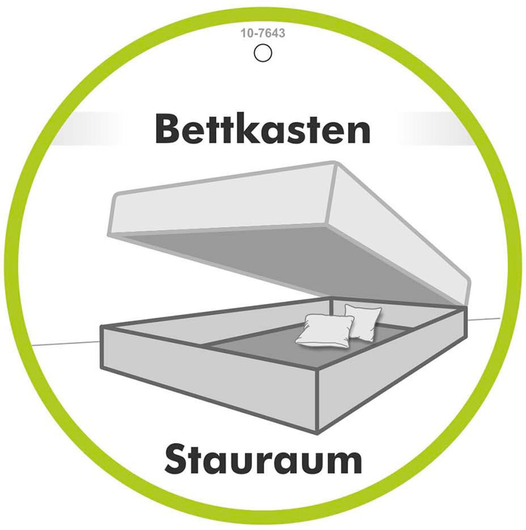 Jockenhöfer Gruppe Boxspringbett »Arabella, 2x 70er Boxen mit Stauraum« Wende-Bonell-Federkern-Matratze (H2/H3), inkl. Topper