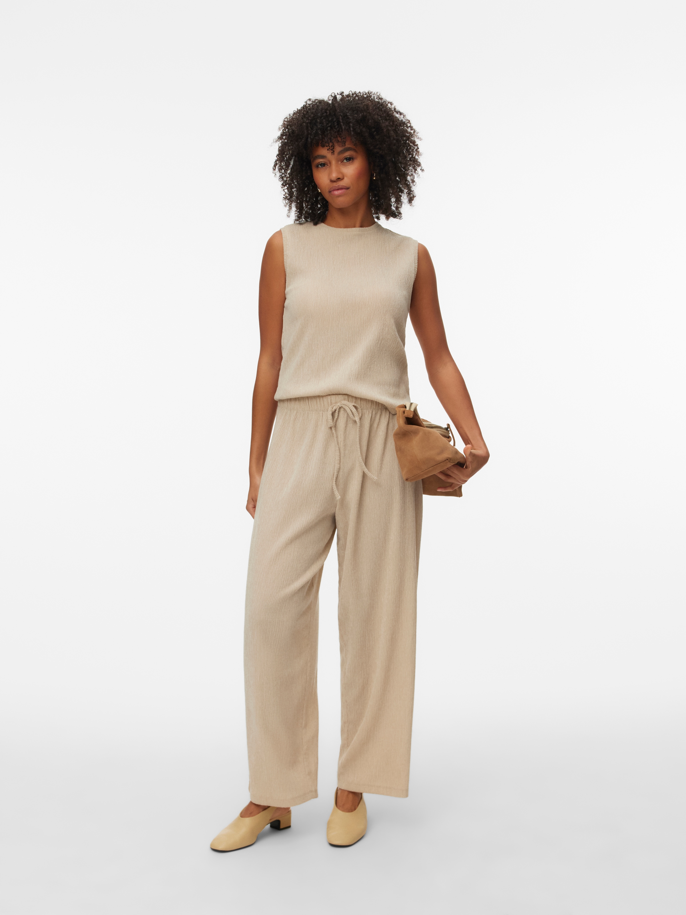 Vero Moda Schlupfhose »VMLUNA MW BALLON PANT JRS NOOS«  Materialmix
